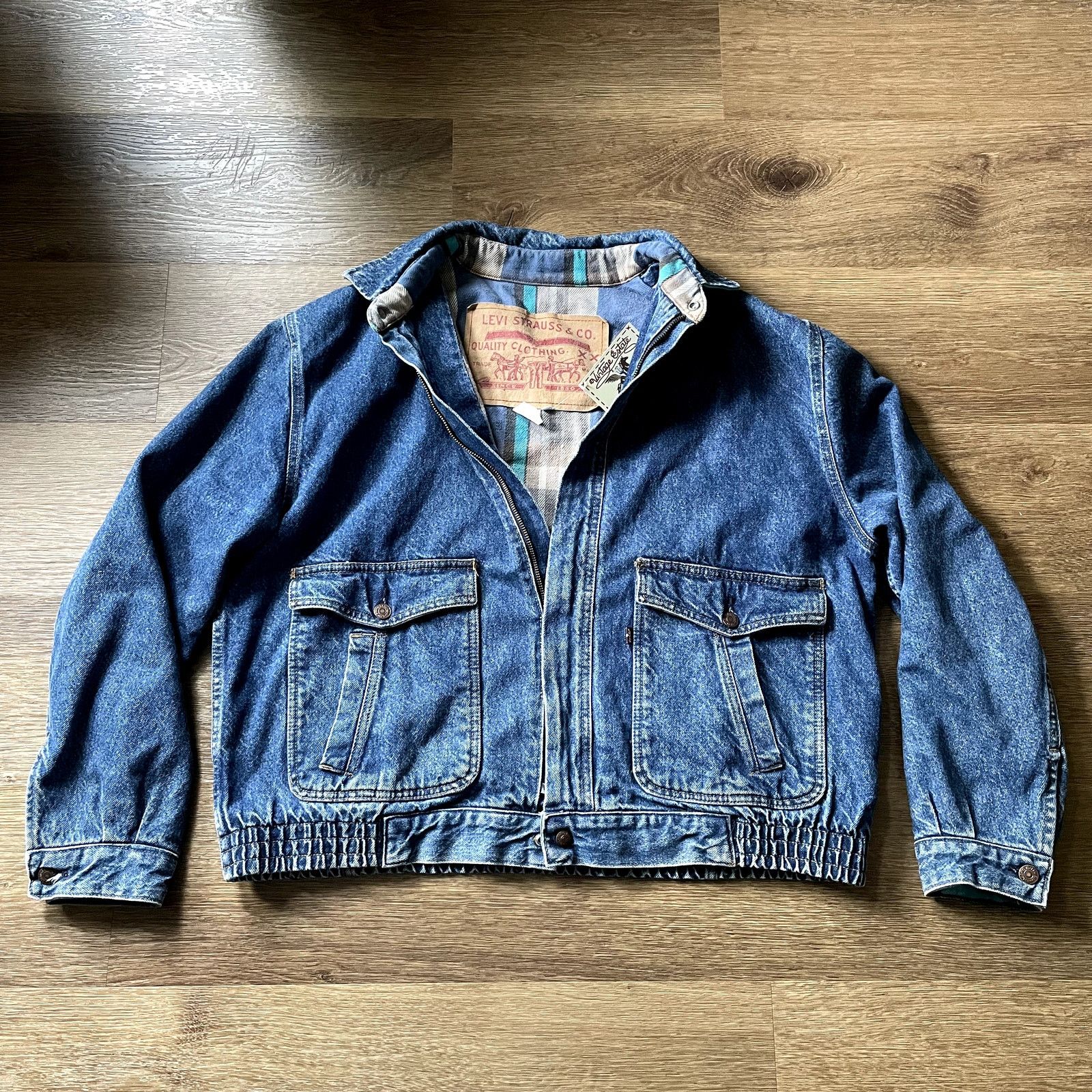 Levi's Vintage Levi's Denim and Plaid Jacket- XL Size US XL / EU 56 / 4 - 1 Thumbnail