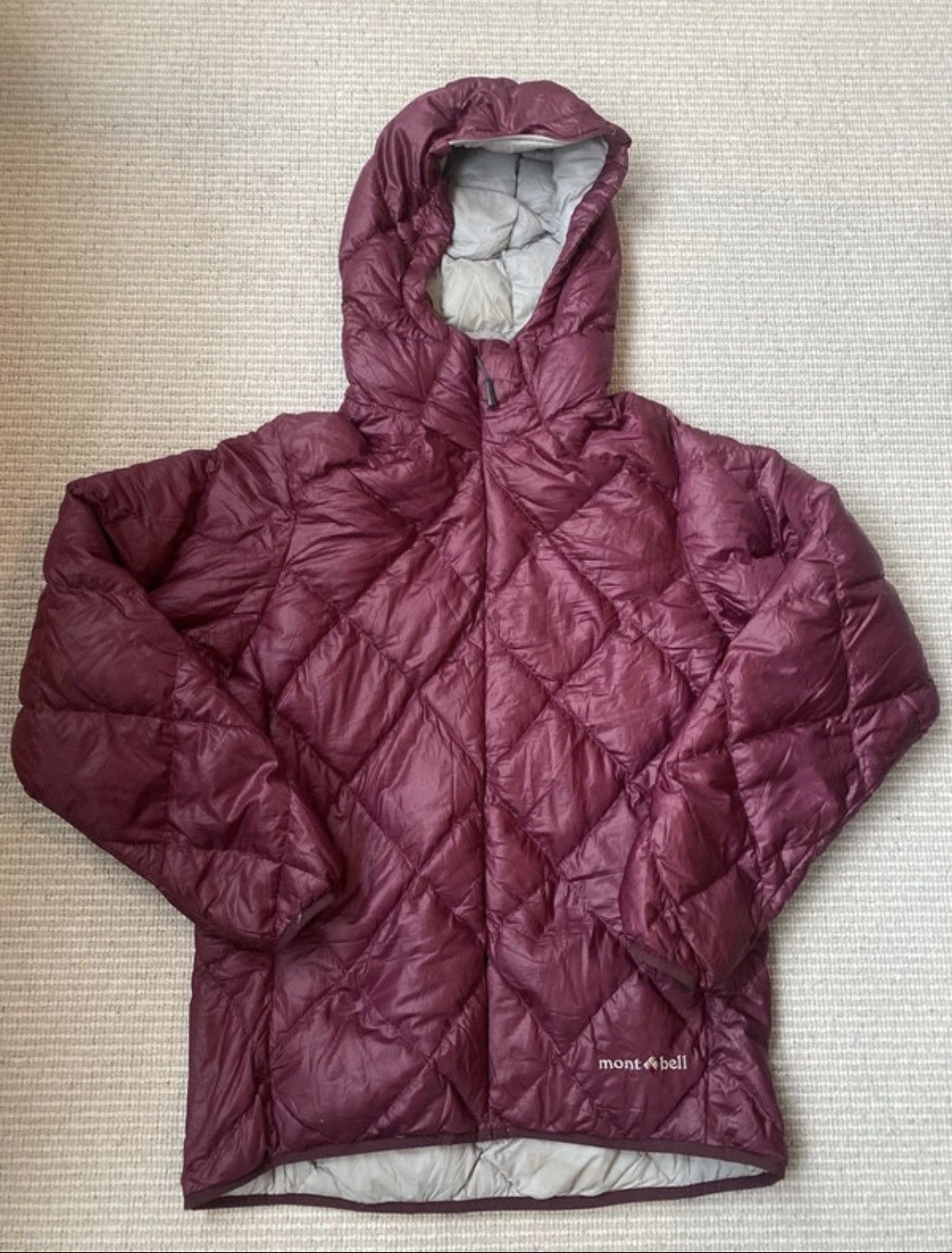 image of Montbell Diamond Puffer Jacket in Purple, Women's (Size Medium)