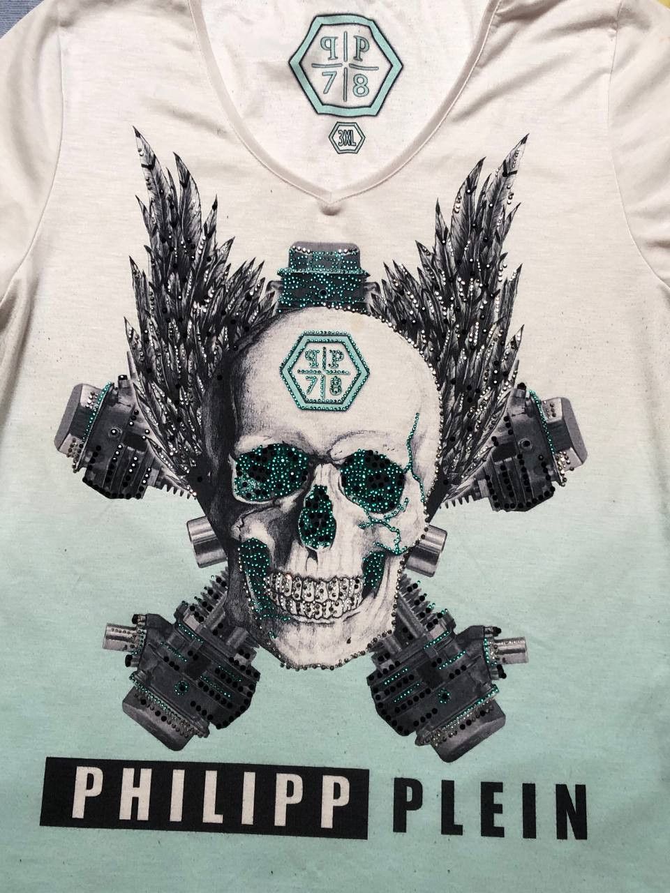Vintage T-Shirt Philipp Plein Streetwear Y2K Vintage Size US L / EU 52-54 / 3 - 6 Thumbnail