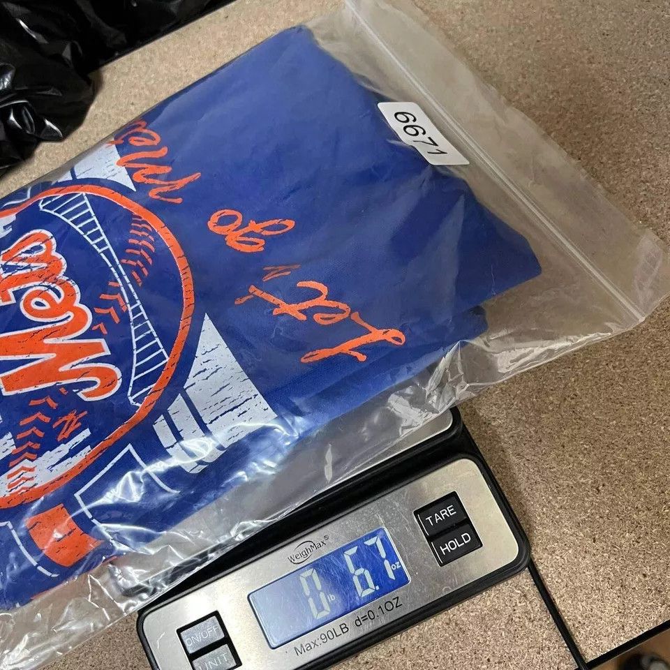 Mitchell & Ness New York Mets Shirt Men Extra Large Blue Short Sleeve Cotton Size US XL / EU 56 / 4 - 7 Thumbnail