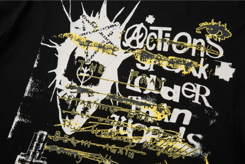 Japanese Brand Hip Hop Long Sleeve T-Shirt Y2K Size US L / EU 52-54 / 3 - 3 Thumbnail