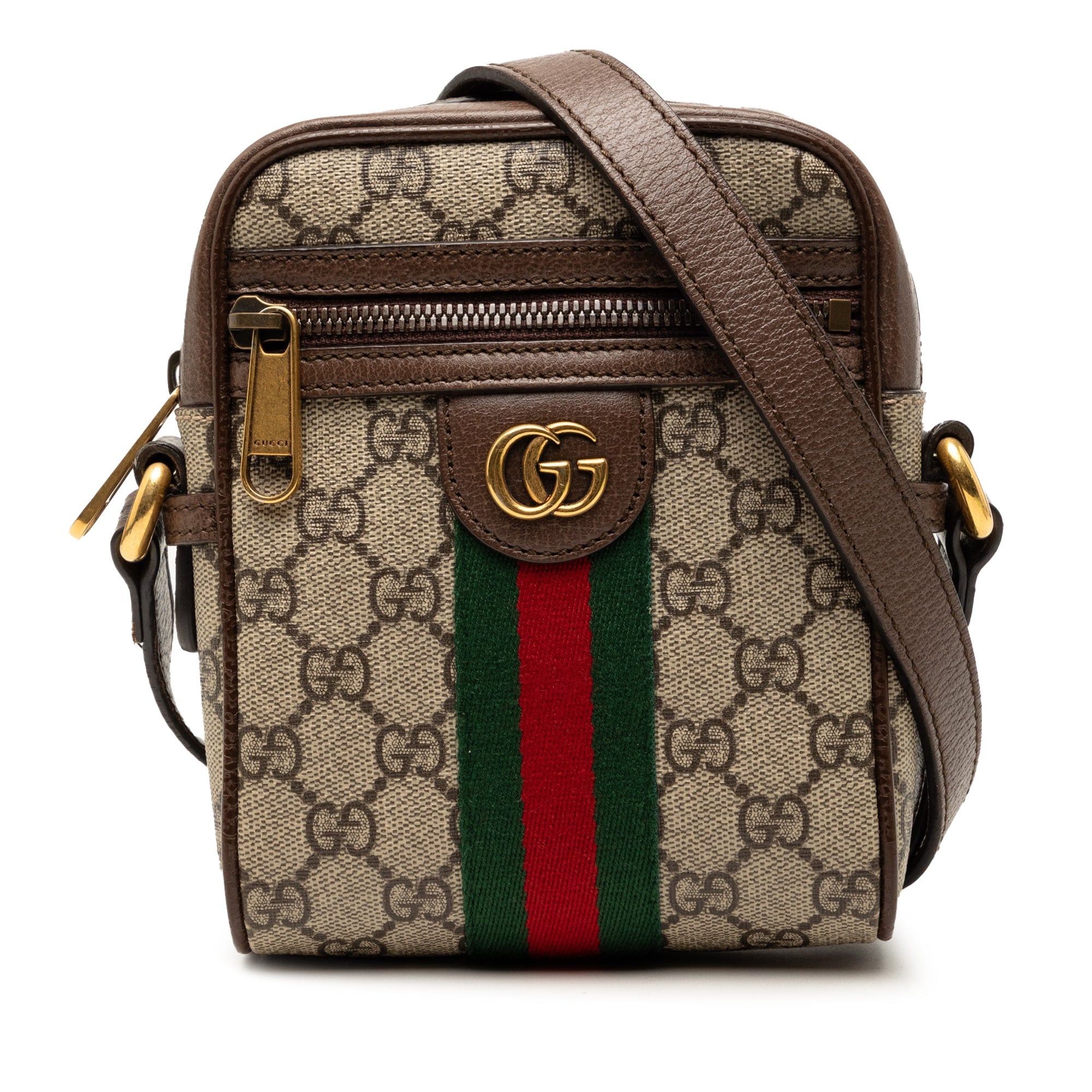 Gucci Mini GG Supreme Web Ophidia Crossbody Size ONE SIZE - 1 Thumbnail
