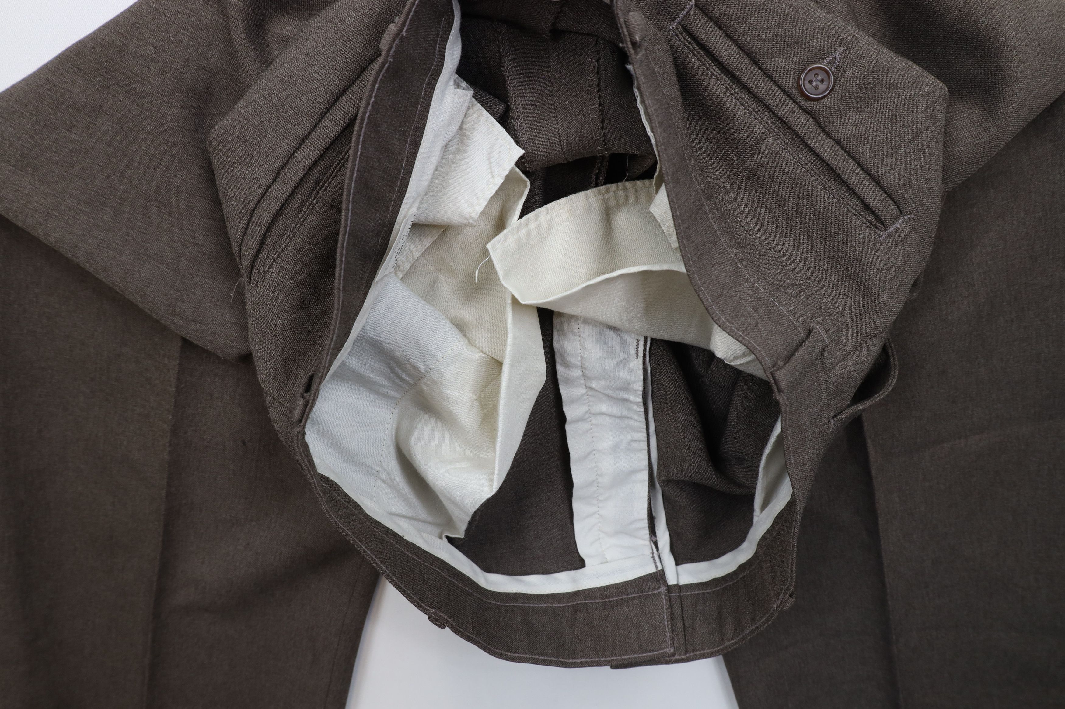 Levi's × Vintage Vintage 90s Levis Knit Flared Wide Leg Chino Pants Brown Size US 36 / EU 52 - 10 Thumbnail