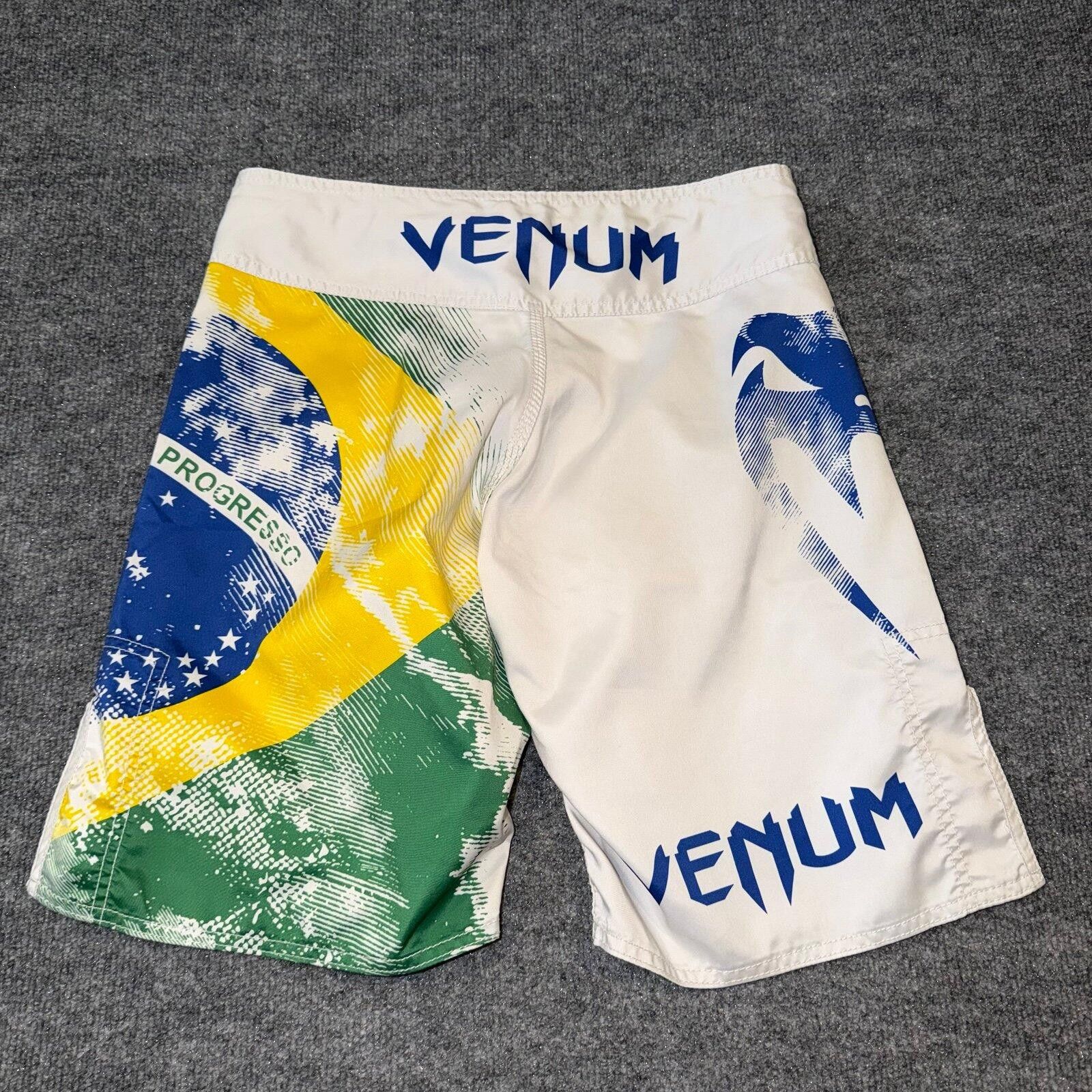 Venus Venum Brazil Jiujitsu MMA Fight Shorts Mens XS VTG Y2K 90s Size US 28 / EU 44 - 6 Thumbnail