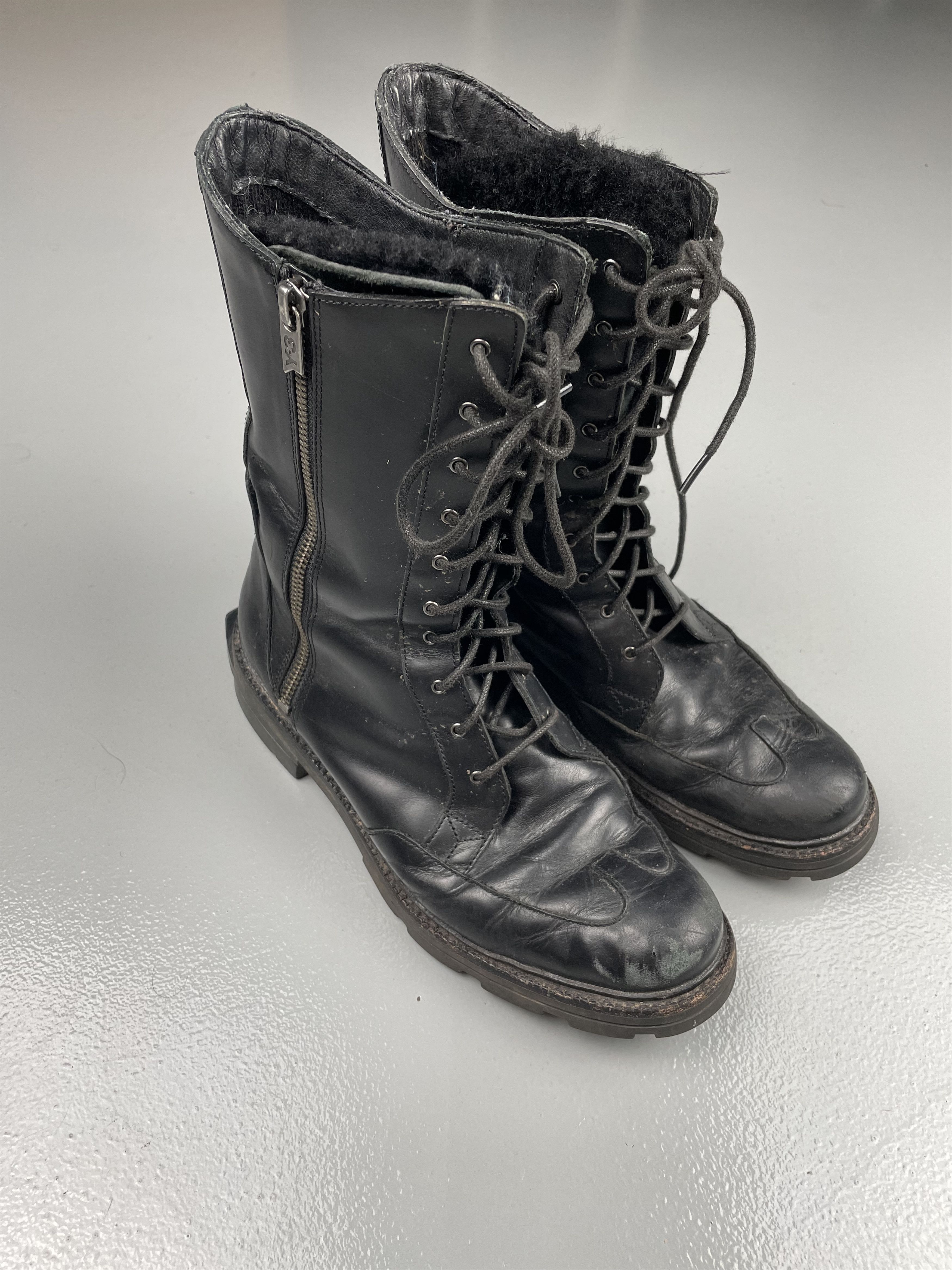 Y-3 RARE Y-3 AW13 leather boots (women's) Size US 9 / IT 39 - 5 Thumbnail