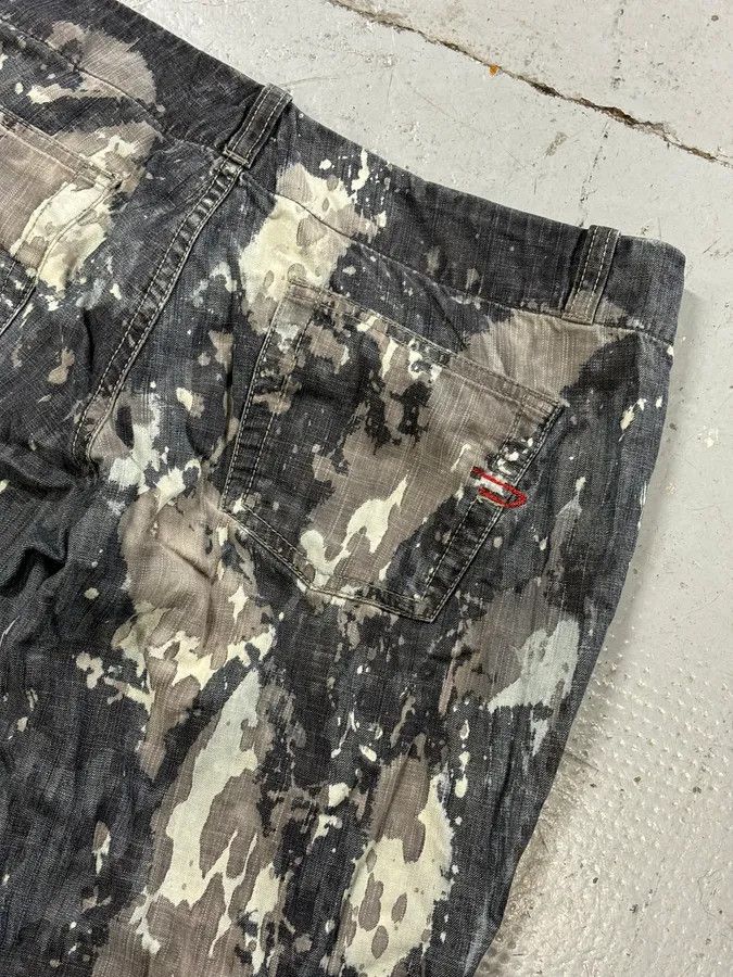 Diesel 2000s Diesel Grey Denim Tie-Dye Jeans Size 26" / US 2 / IT 38 - 8 Thumbnail