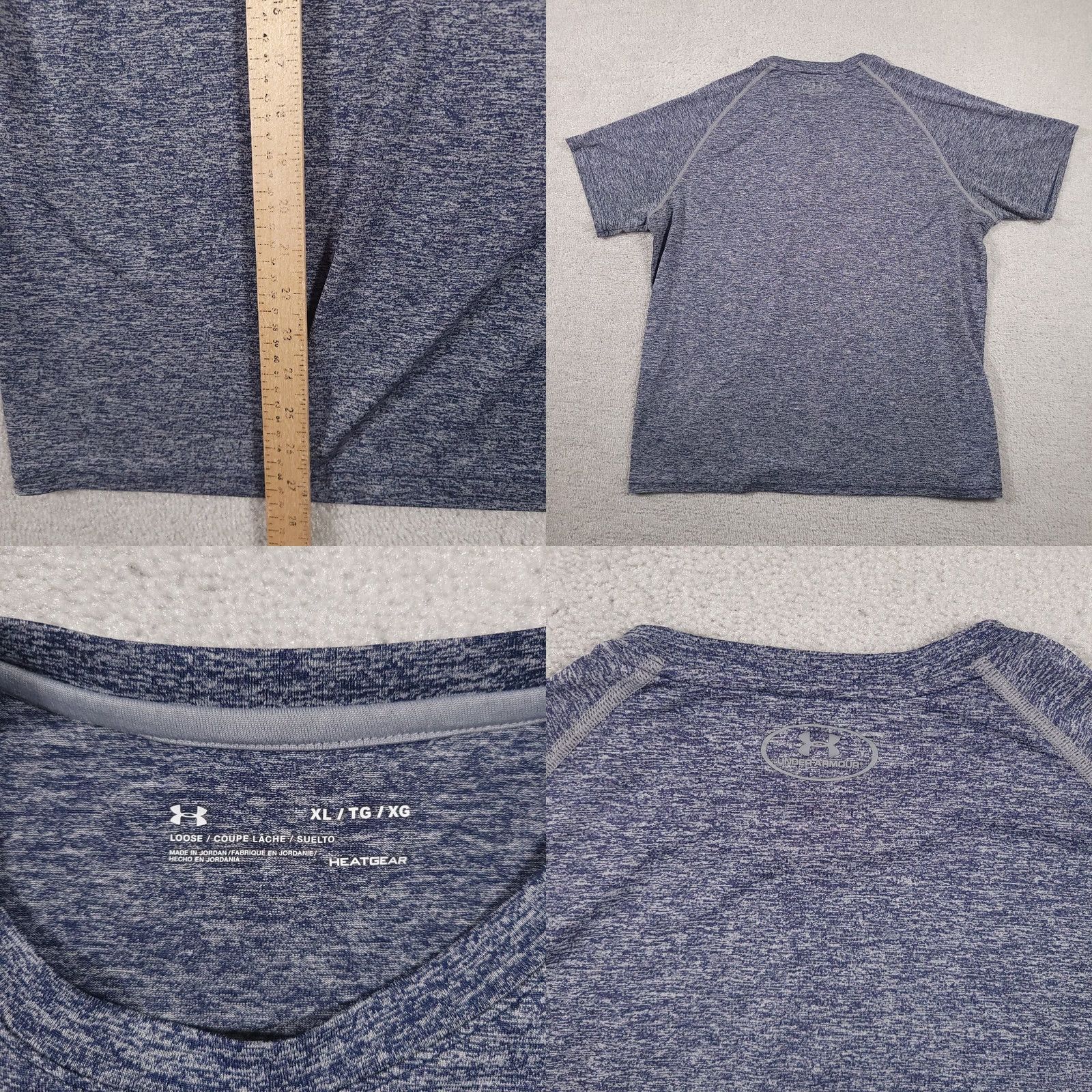 Under Armour Under Armour UA Shirt Mens XL Heather Blue Loose Fit Heatgear The Tech Tee Size US XL / EU 56 / 4 - 8 Thumbnail