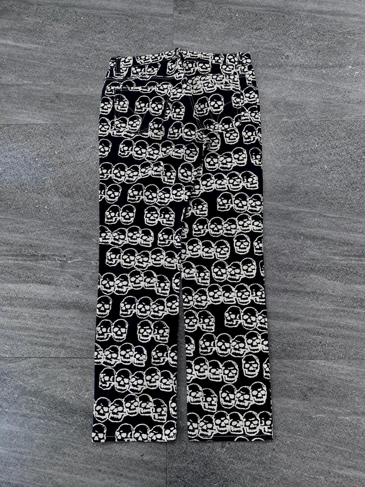 Hysteric Glamour 90s Skull Printed Denim Pants Size US 30 / EU 46 - 10 Thumbnail
