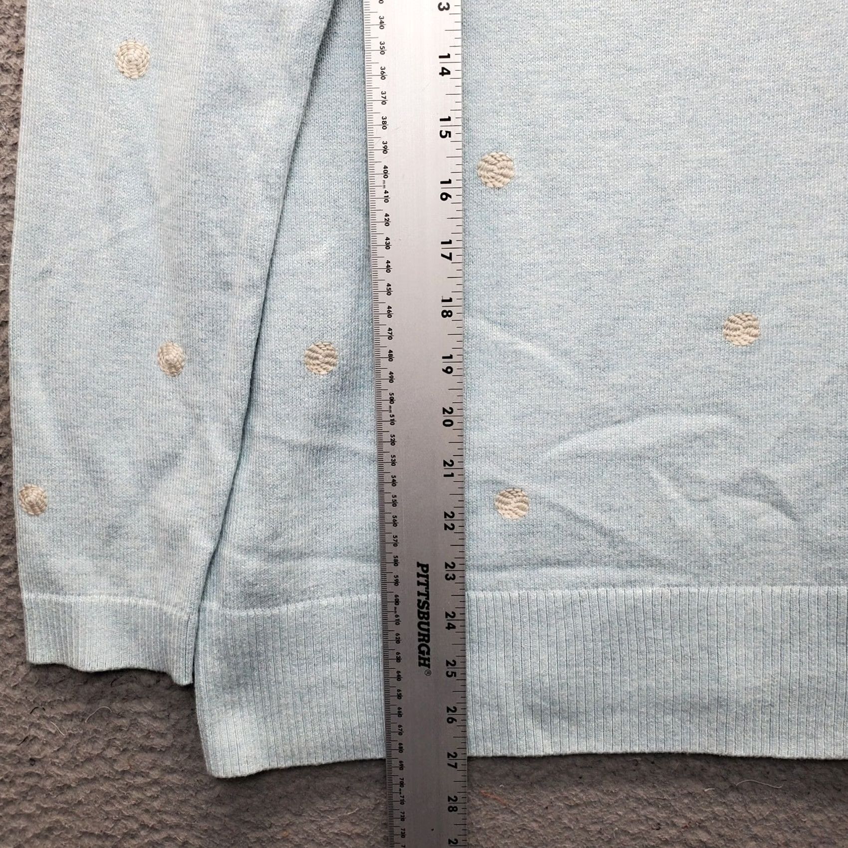 J. Jill J. Jill Sweater Womens Size M Multicolor Dot Embroidered Long Sleeve Pullover Size M / US 6-8 / IT 42-44 - 3 Thumbnail