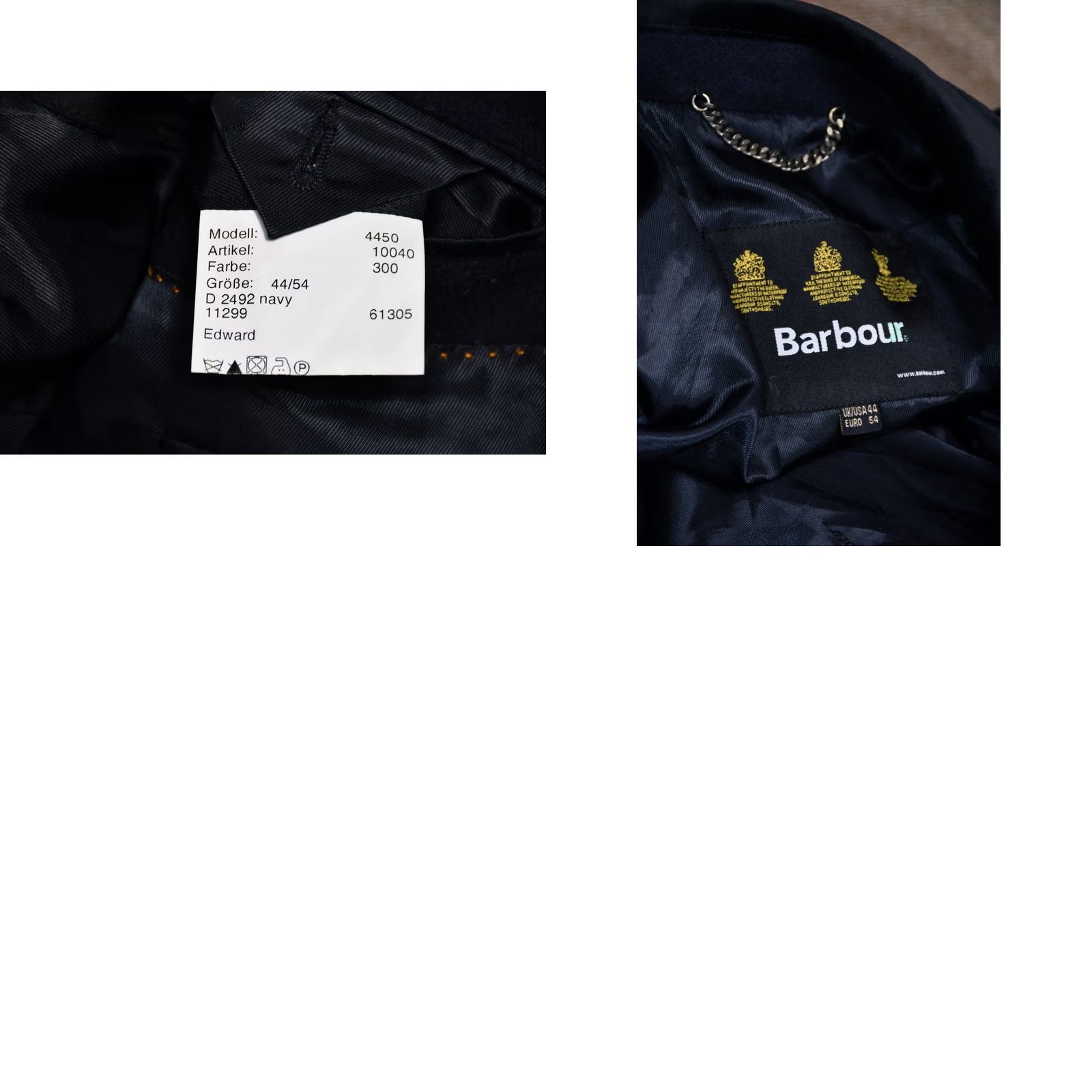 Barbour BARBOUR EDWARD Wool Navy Blue Jacket 44 Men Coat Button Vintage Not Applicable Size US S / EU 44-46 / 1 - 9 Thumbnail