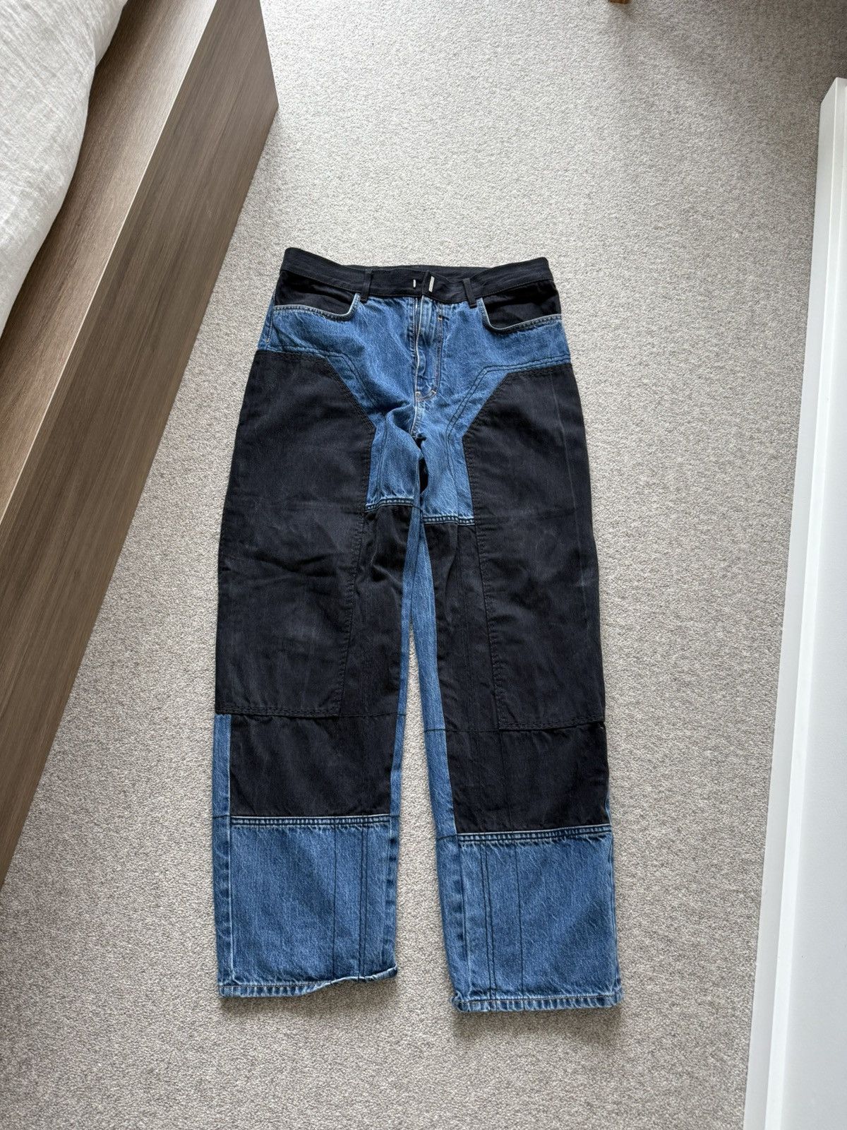 Givenchy GIVENCHY MATTHEW WILLIAMS MMW Contrast Panel Denim Sz 34 Size US 34 / EU 50 - 1 Thumbnail