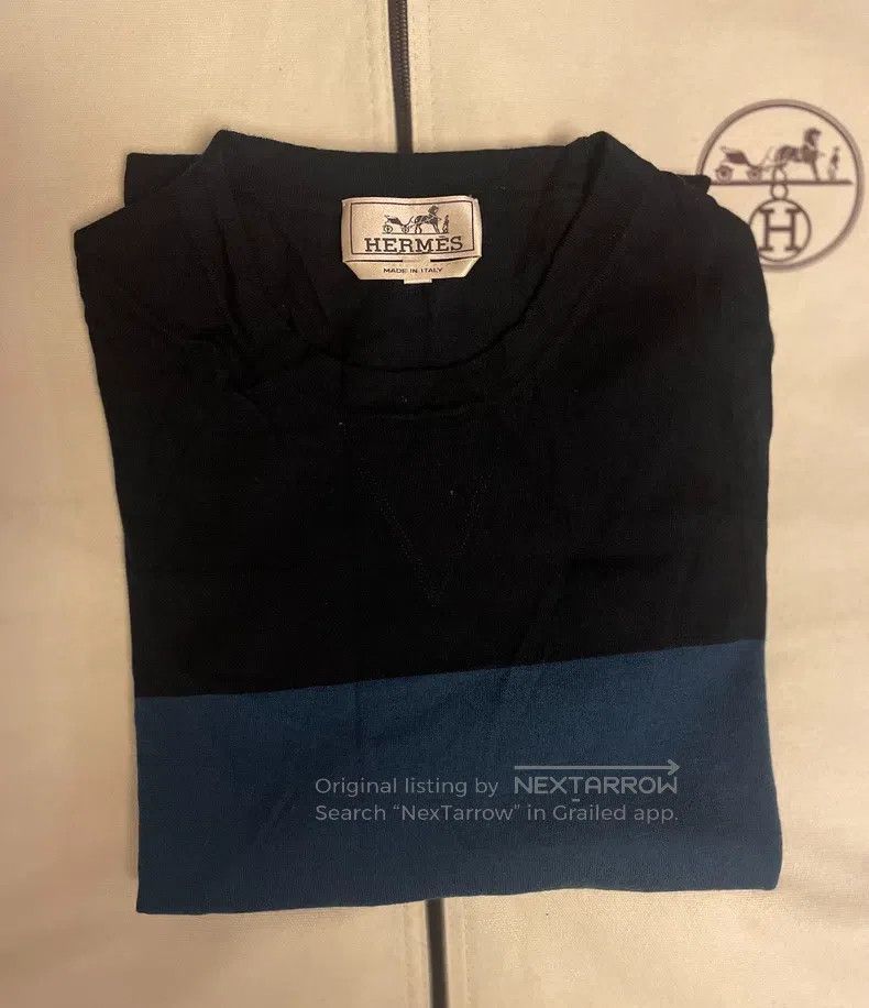 Hermes Hermes Round-neck knitted short-sleeve t-shirt Size US S / EU 44-46 / 1 - 1 Thumbnail
