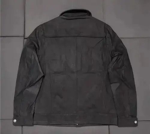 Designer Retro punk leather jacket Size US L / EU 52-54 / 3 - 2 Thumbnail