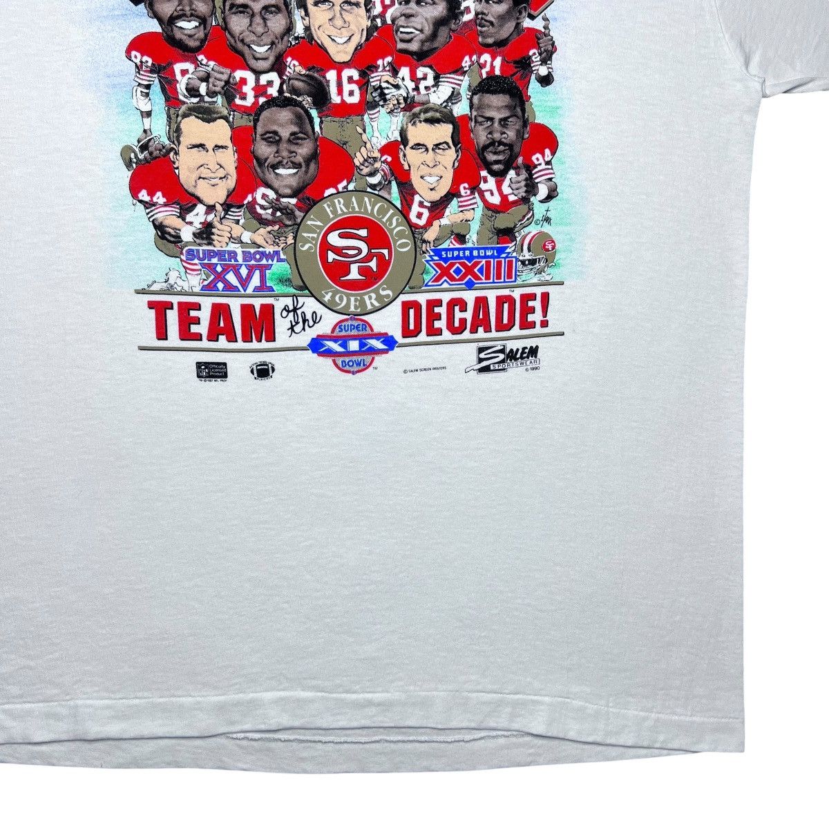 Salem Sportswear 1989 NFL San Francisco 49ers Caricature Salem Sportswear Tee Size US XL / EU 56 / 4 - 7 Thumbnail