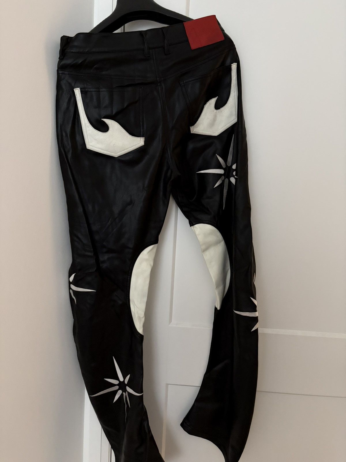 Kusikohc Kusikohc Flower Rider Faux leather pants Size US 32 / EU 48 - 3 Thumbnail