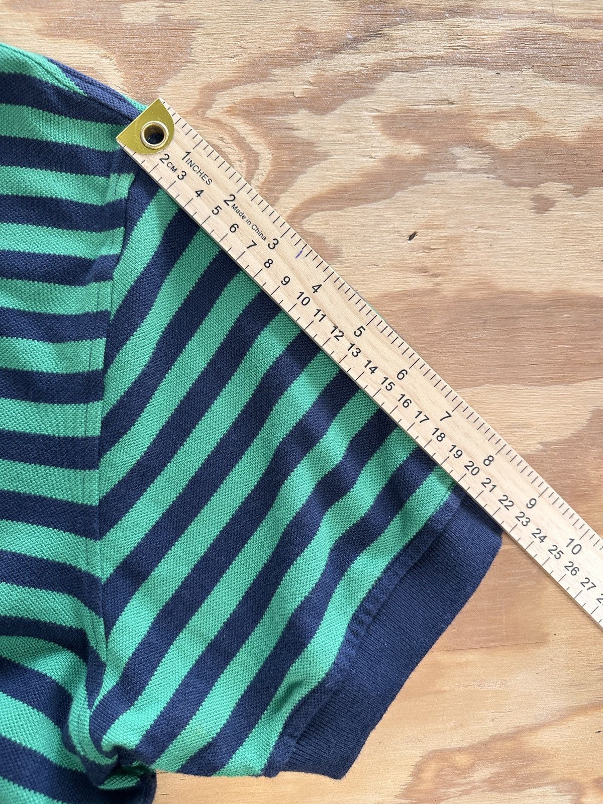 Tommy Hilfiger Tommy Hilfiger green and blue stripped short-sleeve polo. Size US M / EU 48-50 / 2 - 6 Thumbnail