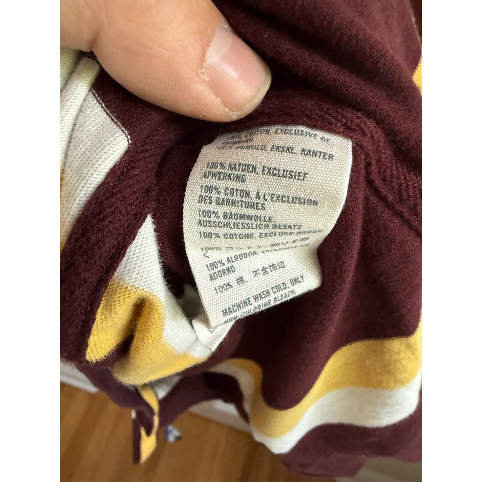 Abercrombie & Fitch Vintage Abercrombie Fitch Polo XL BrownYellowWhite StripsY2K Size US XL / EU 56 / 4 - 4 Thumbnail