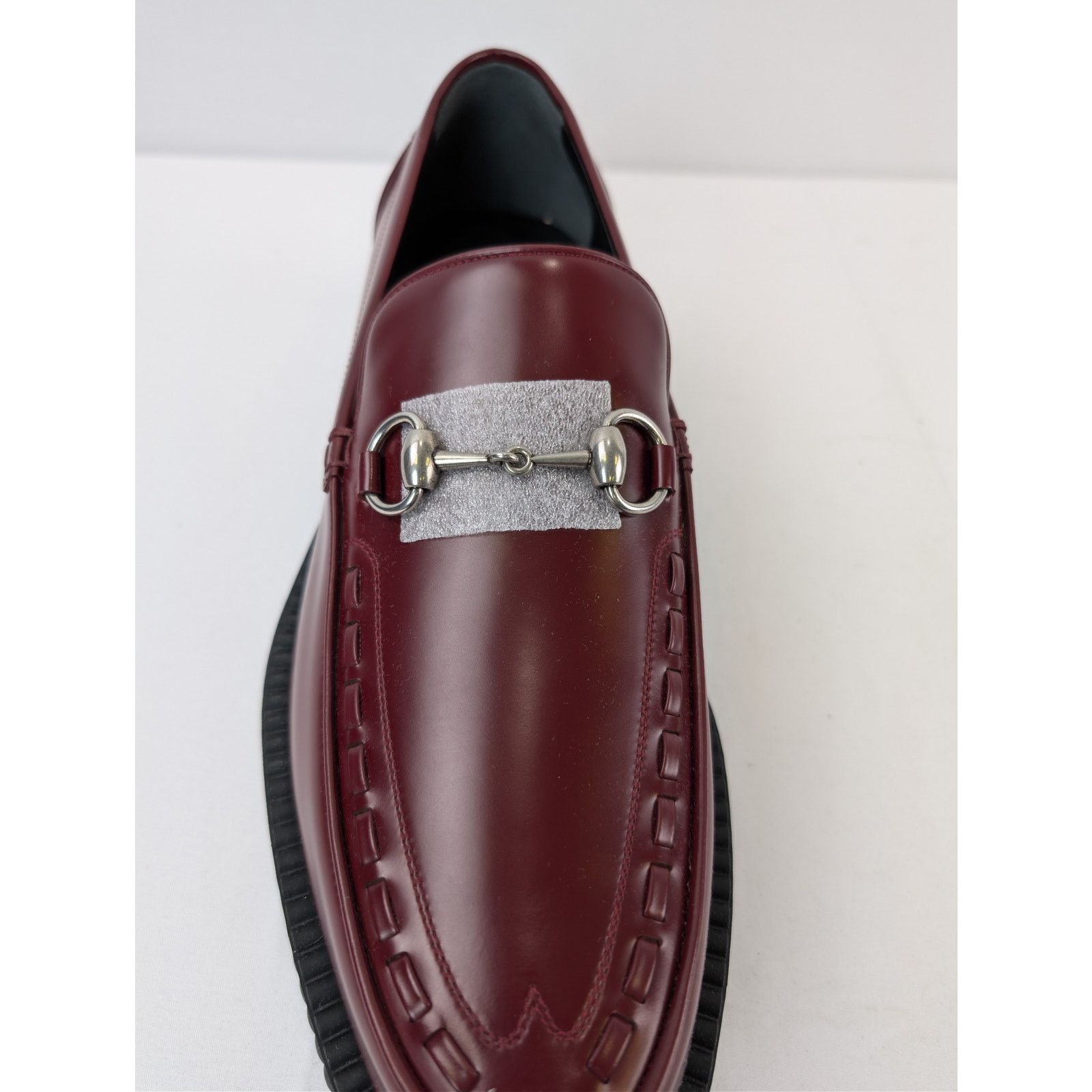 Gucci o1rshd1 Horsebit Creeper Loafer in Rosso Ancora Red leather Size US 11.5 / EU 44-45 - 17 Thumbnail