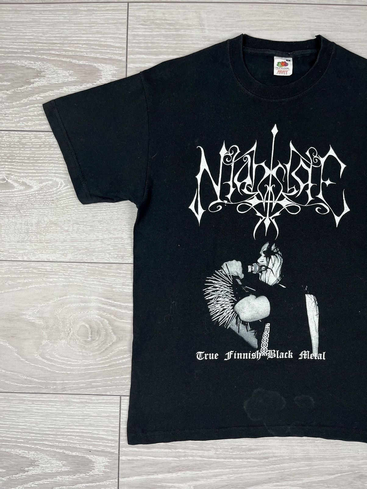 Band Tees Niahslae True Finnish Black Metal Band Rock T Shirt Size US M / EU 48-50 / 2 - 4 Thumbnail