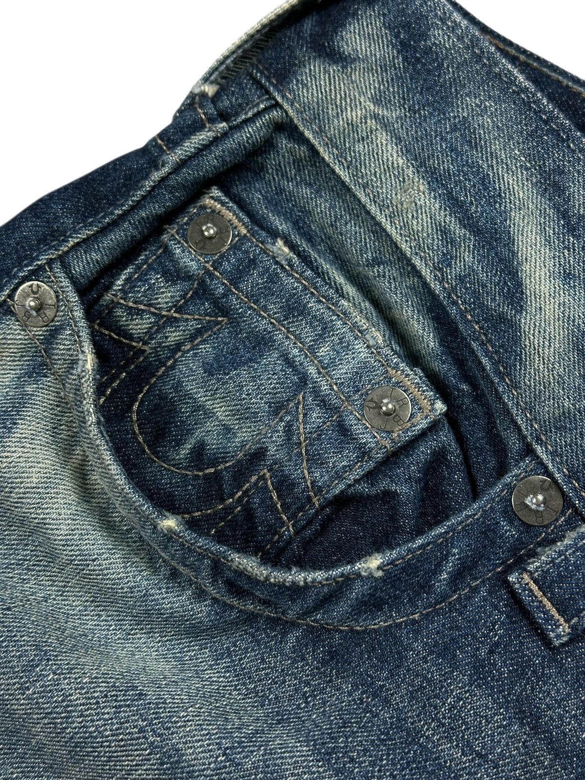 True Religion Y2K True Religion Rocco Relaxed Skinny Jeans W30 Made In USA Size US 30 / EU 46 - 15 Thumbnail