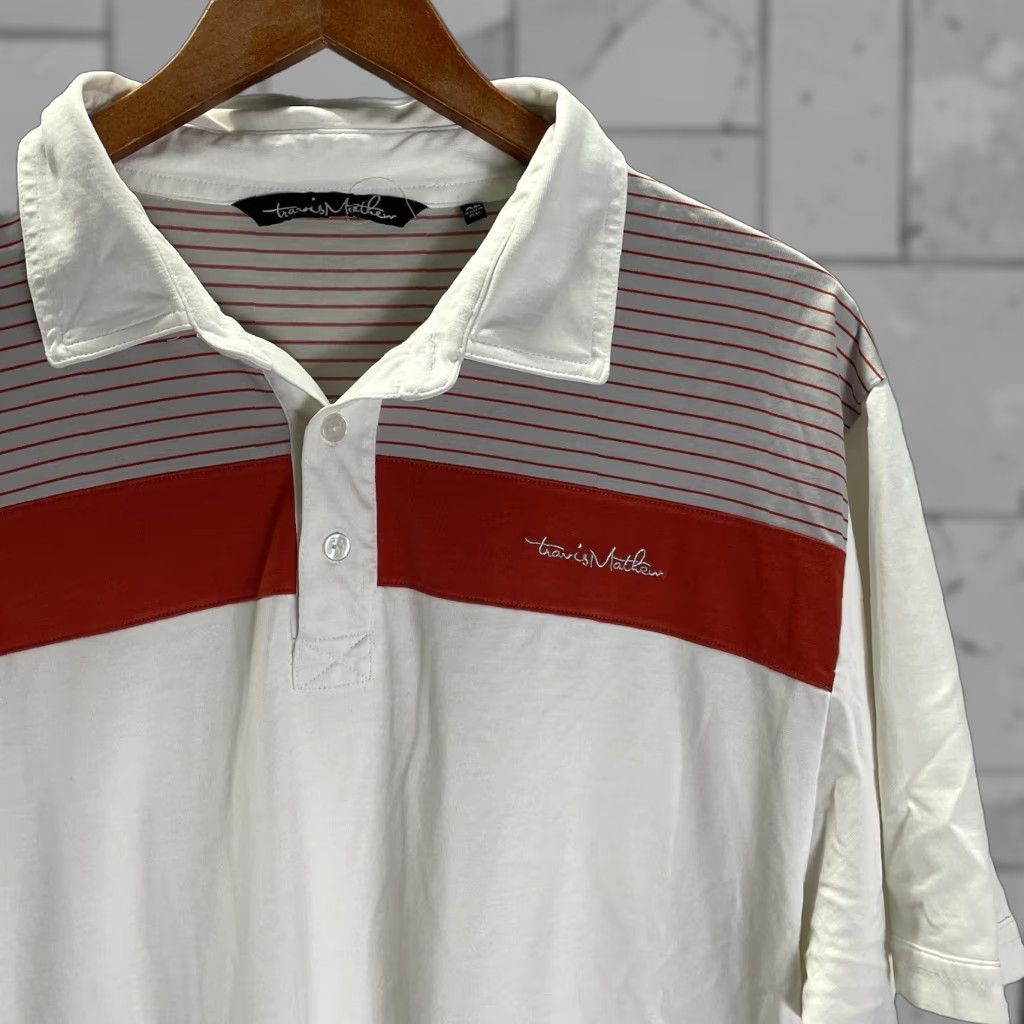 TravisMathew Travis Mathew Polo Shirt Mens XL White Cotton Blend Pima Polo Shirt White XL Men Polo Shirt Size US XL / EU 56 / 4 - 1 Thumbnail