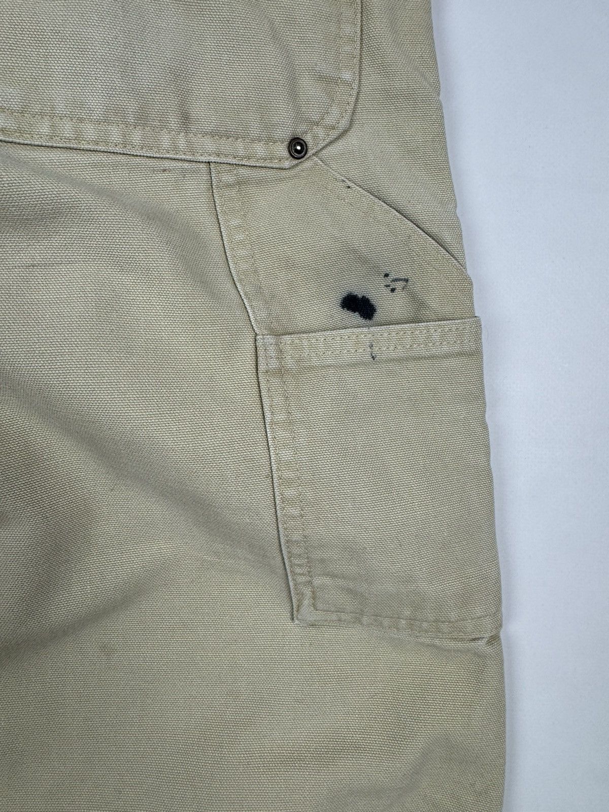 Carhartt 90’s Vintage Carhartt Distressed Double Knee Tan Work Pants Size US 31 - 20 Thumbnail