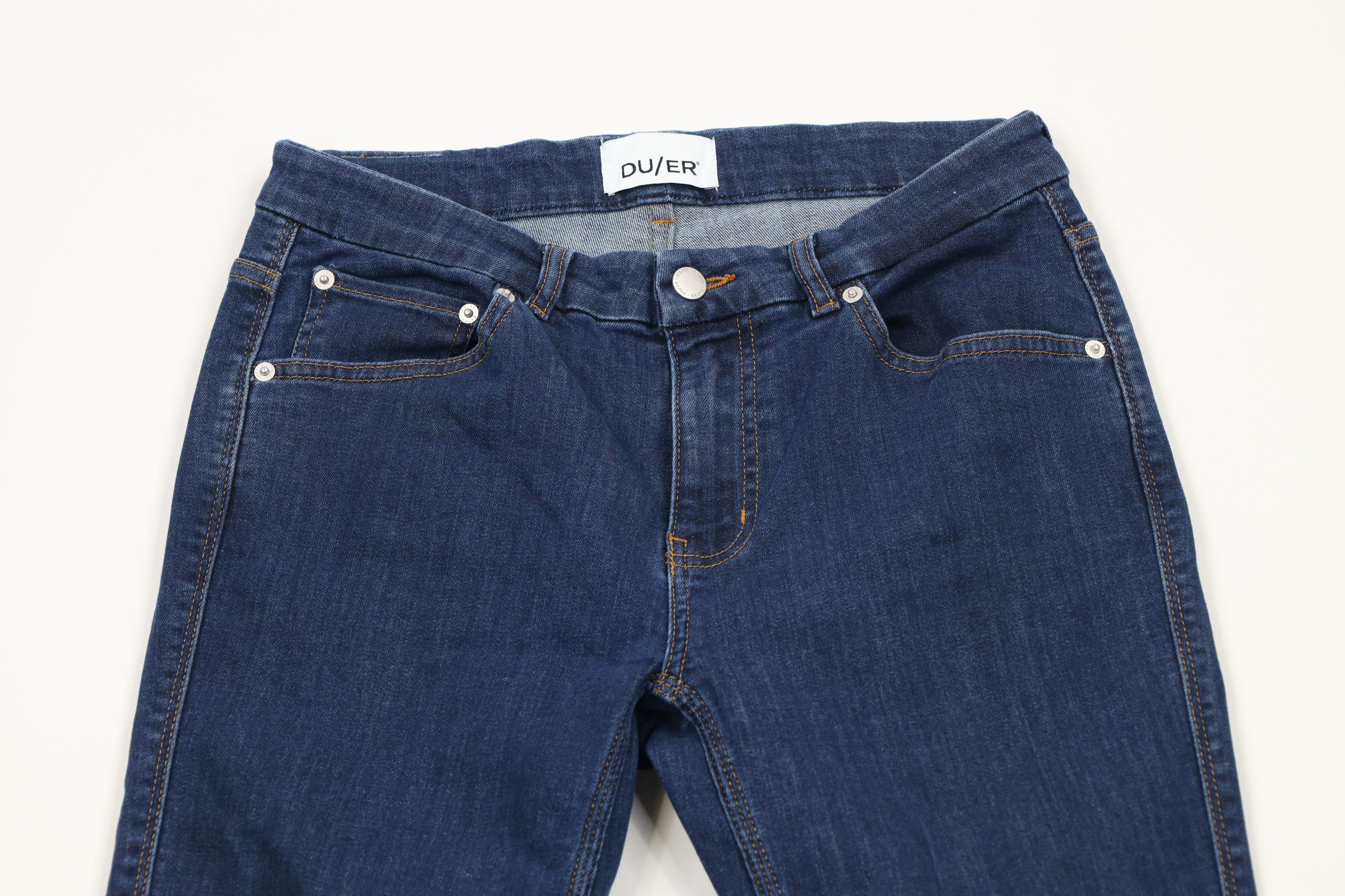 DUER × Vintage DU/ER DUER Fit Skinny Leg Stretch Denim Jeans Pants Blue Size 29" - 2 Thumbnail