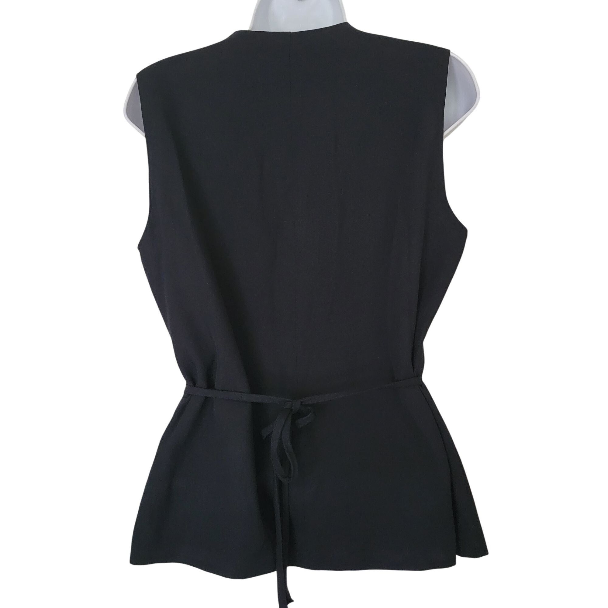 Brooks Brothers Brooks Brothers Black Sleeveless Vest Frog Closures 6 Preppy Size M / US 6-8 / IT 42-44 - 2 Thumbnail
