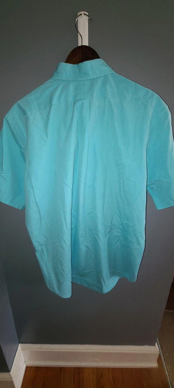 Lauren Ralph Lauren Vintage Ralph Lauren Large Light Teal Short Sleeve Button Up Size US L / EU 52-54 / 3 - 5 Thumbnail