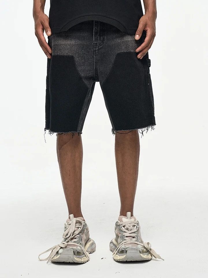 Japanese Brand × Jean × Vintage Ragged Edge Lodging Denim Shorts Size US 30 / EU 46 - 1 Thumbnail