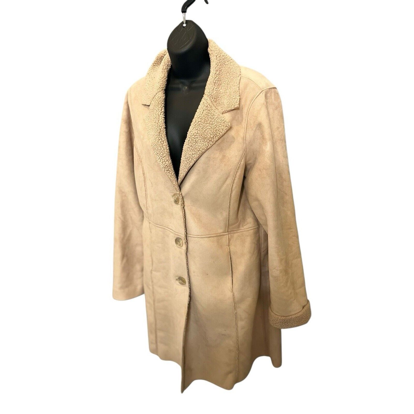 Old Navy Old navy Faux swede Tan Jacket: large Size L / US 10 / IT 46 - 3 Thumbnail