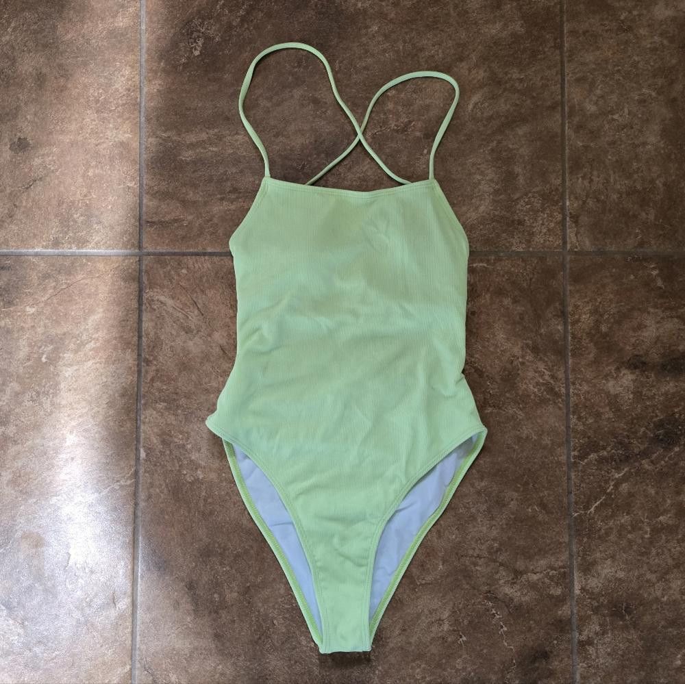 Shein Mint Back Laced Up SHEIN Monokini Size ONE SIZE - 3 Thumbnail