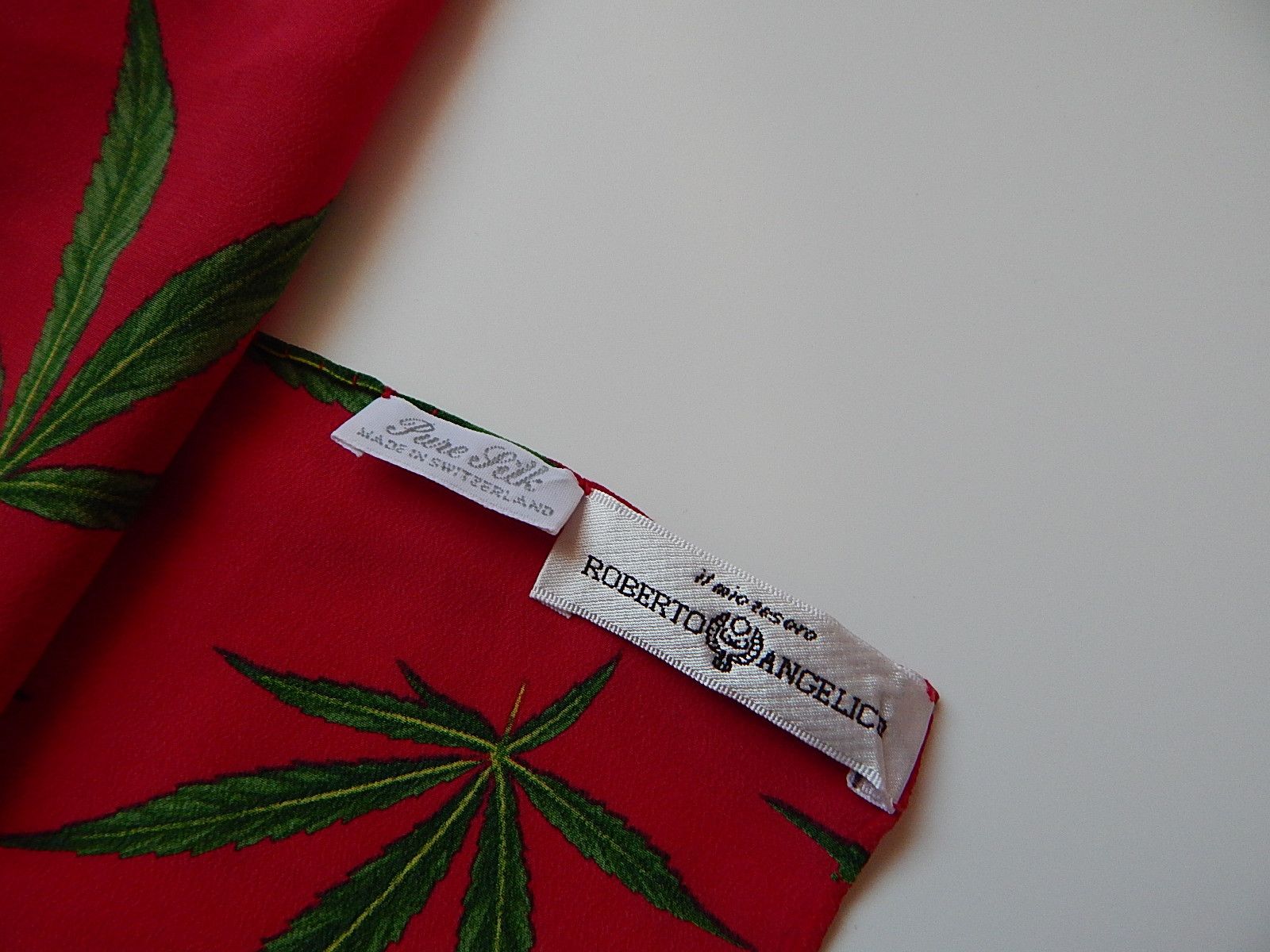 Vintage vintage weed marijuana silk scarf Size ONE SIZE - 3 Thumbnail