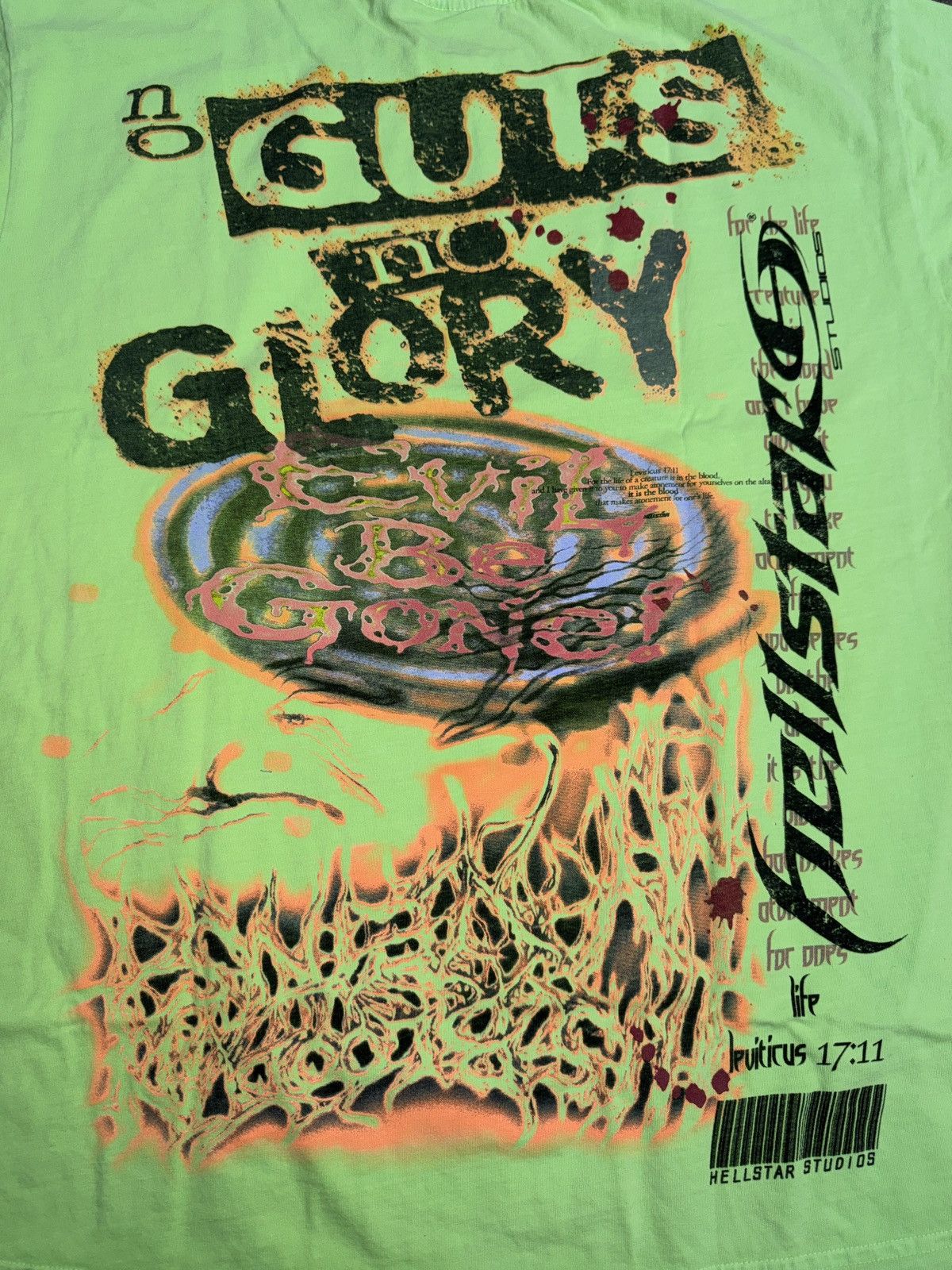 HELLSTAR Hellstar No Guts No Glory T-shirt Size US L / EU 52-54 / 3 - 4 Thumbnail