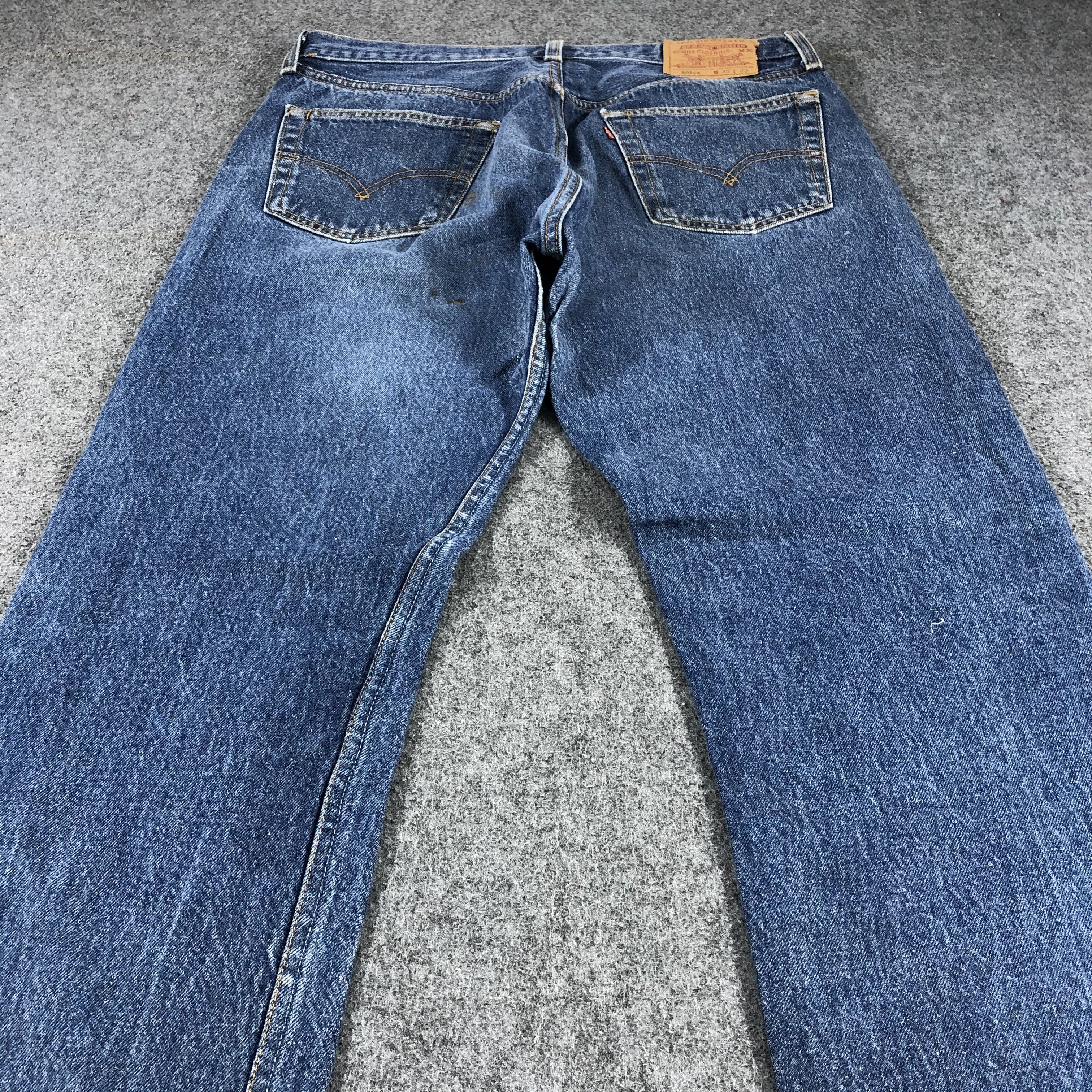 Levi's × Vintage Vintage 90s Levis 501 xx Denim Jeans-JM899 Size US 33 - 4 Thumbnail