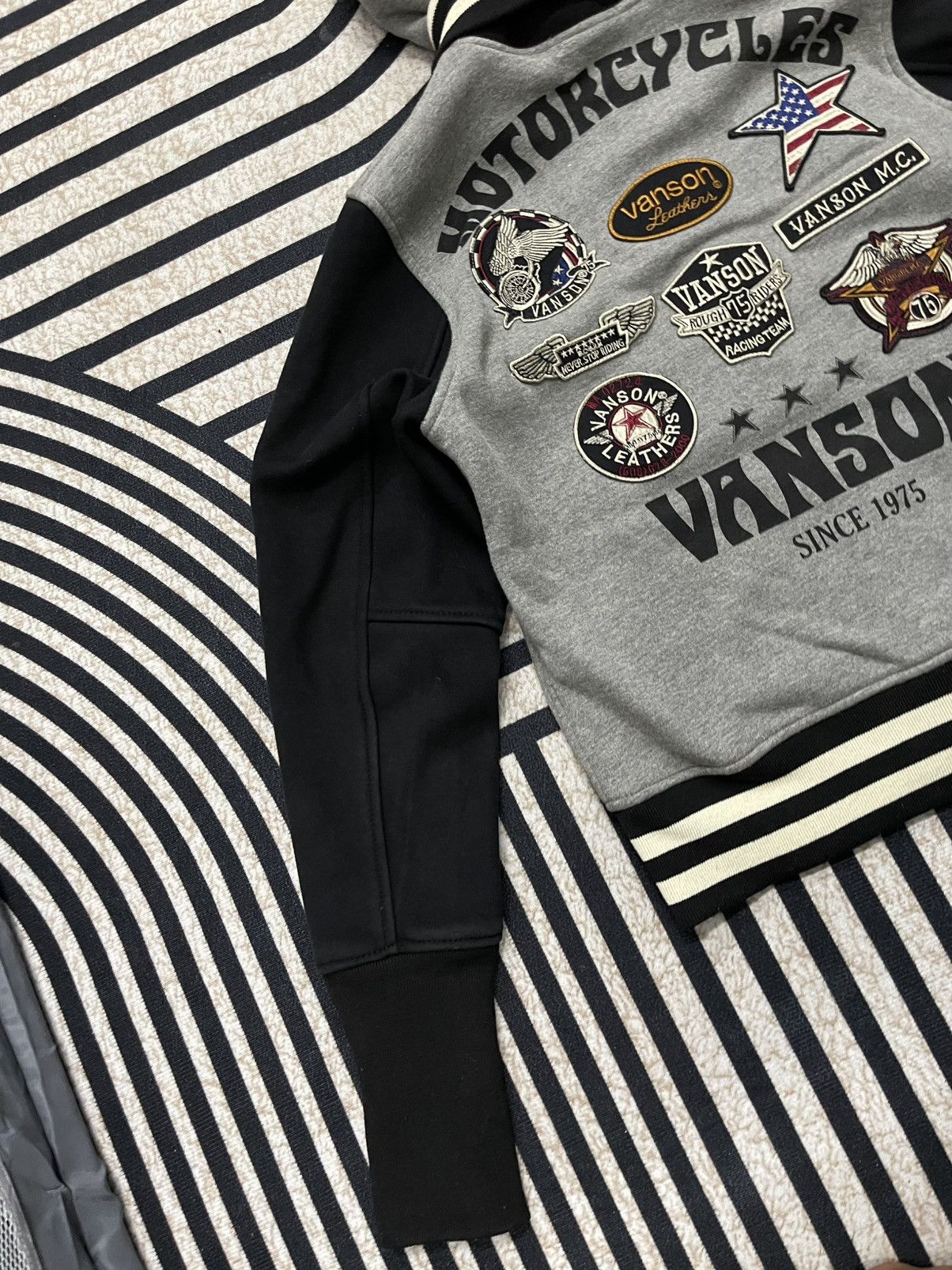 Vanson Leathers 2000s VANSON LEATHERS VARSITY HOODIE COTTON RARE Size US M / EU 48-50 / 2 - 15 Thumbnail