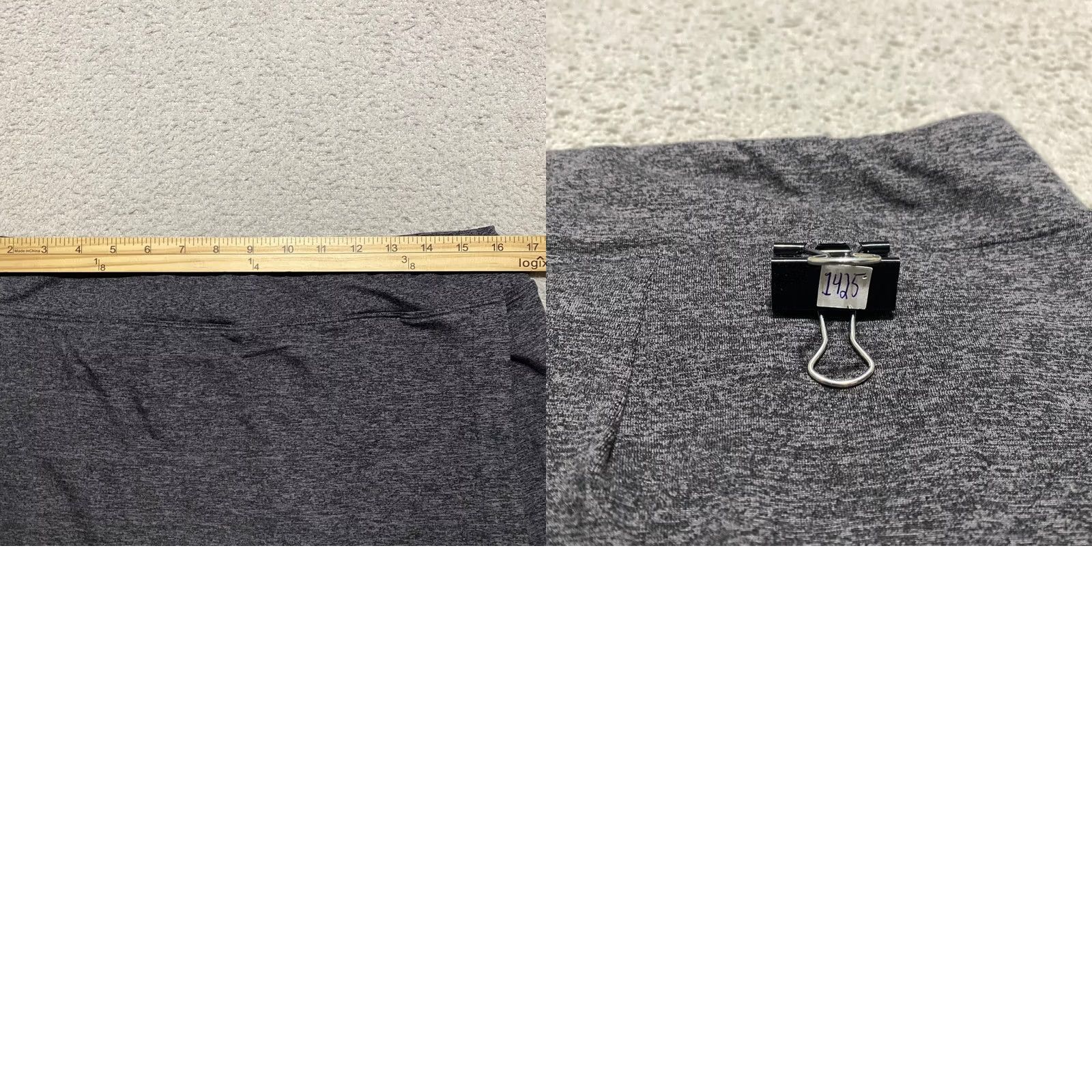 Quince Quince Skort Women's Large Heather Gray Ultra Soft Side Slit Short Polyester Pull On Casual Size L Gray 90s? Size 36" / US 14 / IT 50 - 8 Thumbnail