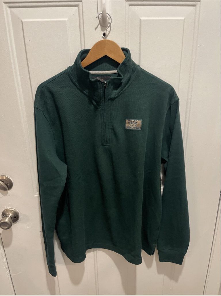 Realtree Real Tree Dark Green Quarter Zip Size M Mens Size US M / EU 48-50 / 2 - 1 Thumbnail