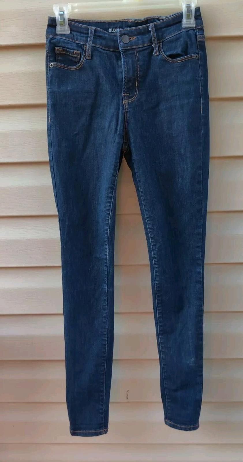 Old Navy Old Navy Rockstar Jeans High Rise Blue Denim Pants 2 Petite Size 26" / US 2 / IT 38 - 2 Thumbnail