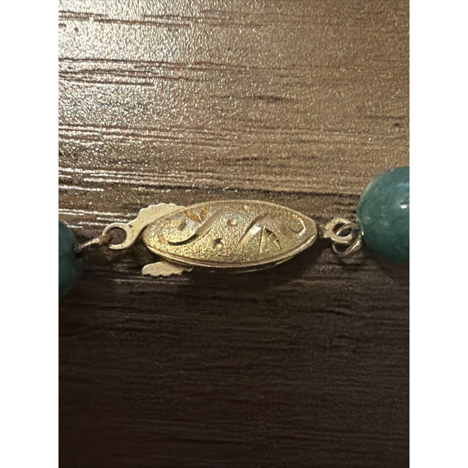 The Unbranded Brand Peruvian Turquoise Jade Beaded Necklace Sterling Silver Size ONE SIZE - 6 Thumbnail
