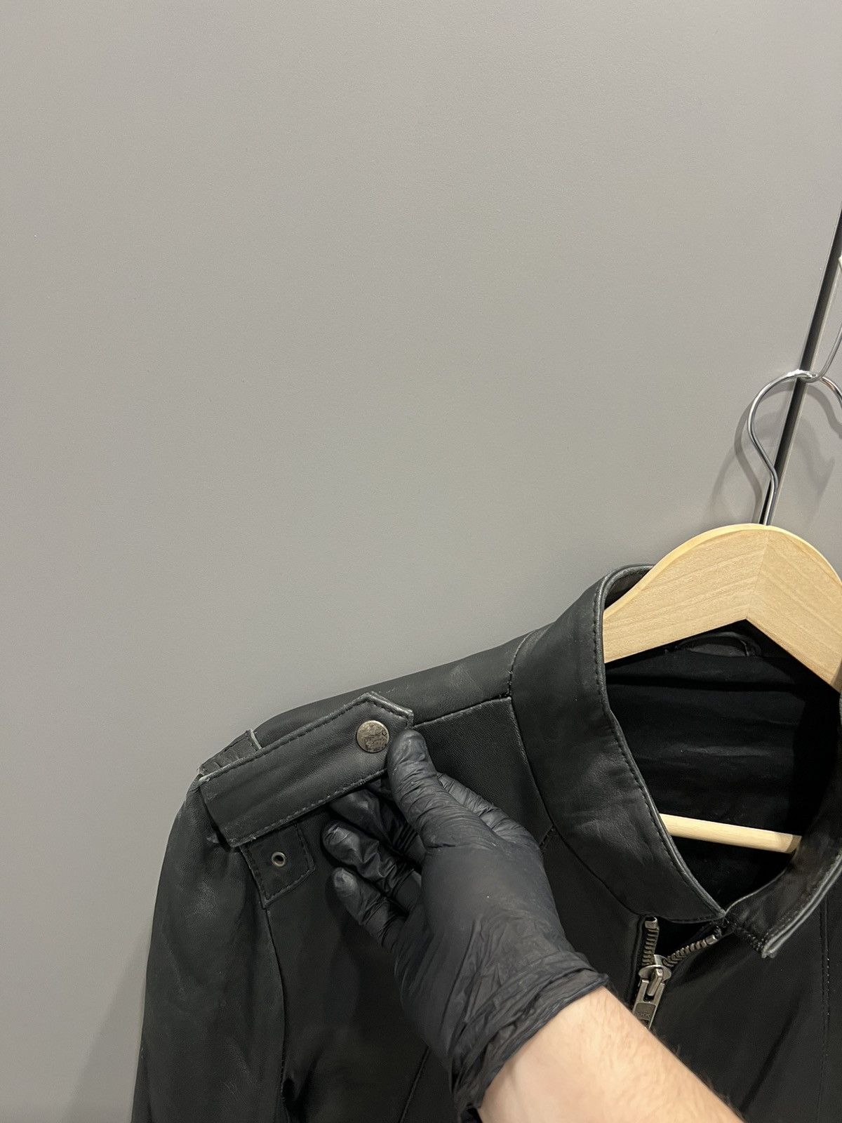 Allsaints All Saints Ramones Leather RARE Avant Garde Y2K Jacket large Size US L / EU 52-54 / 3 - 8 Thumbnail