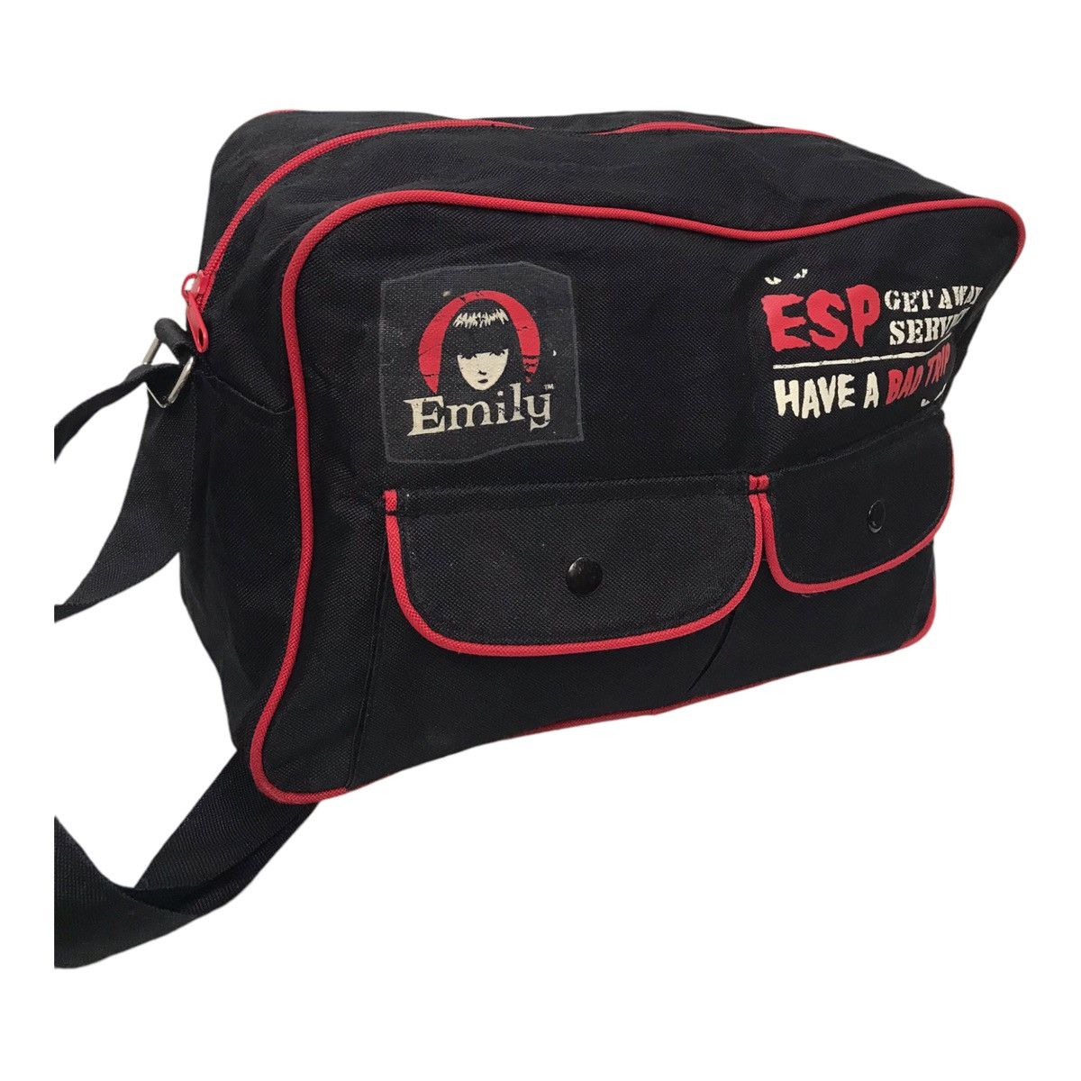 Anime × Japanese Brand × Vintage Emily Have Bad Trip Vintage Messenger Black Sling Bag Size ONE SIZE - 6 Thumbnail