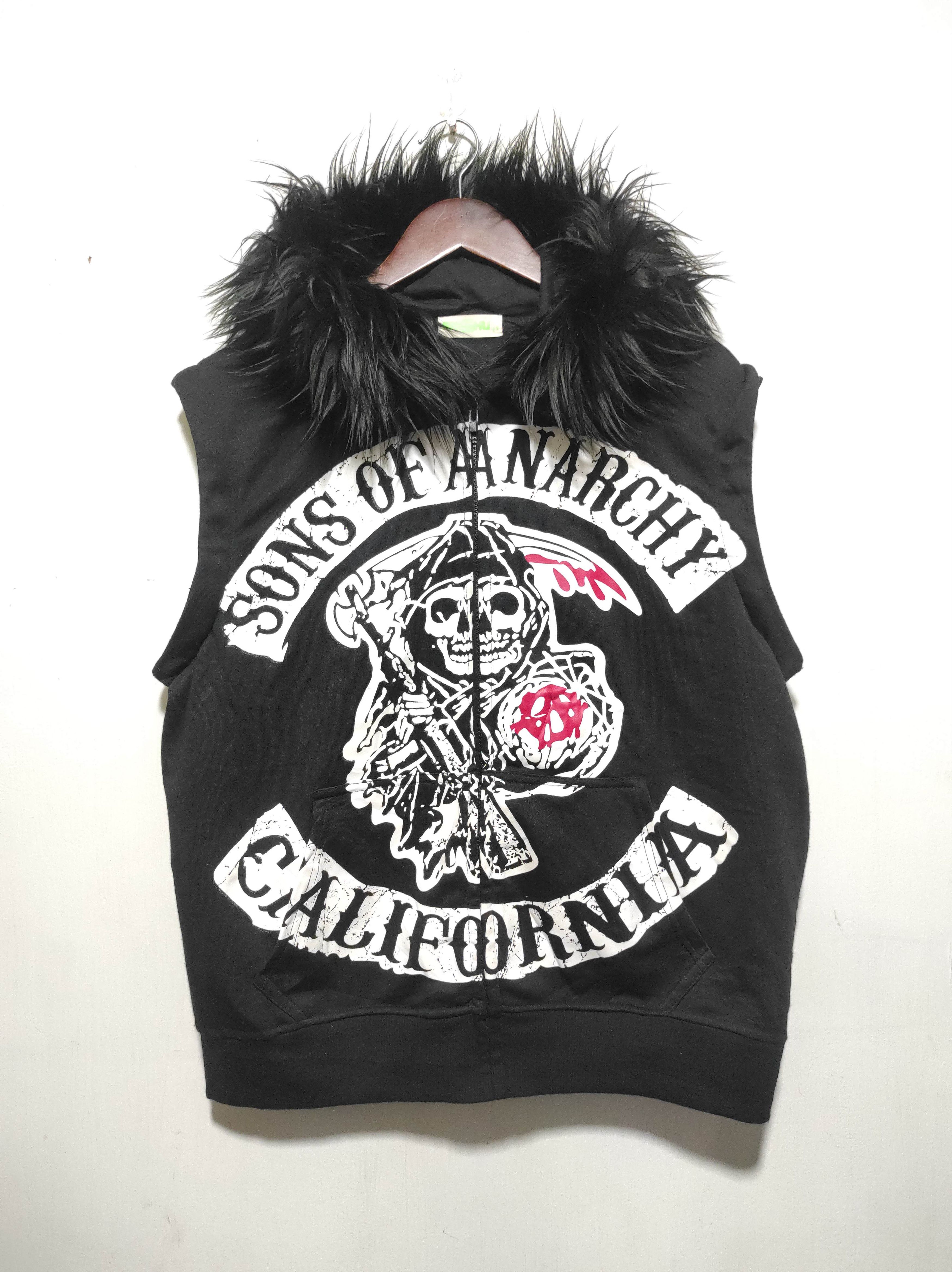 Hysteric Glamour Sons Of A Anarchy CAlifornia Zip Fur Hoodie Vest LGB style Size US S / EU 44-46 / 1 - 19 Thumbnail