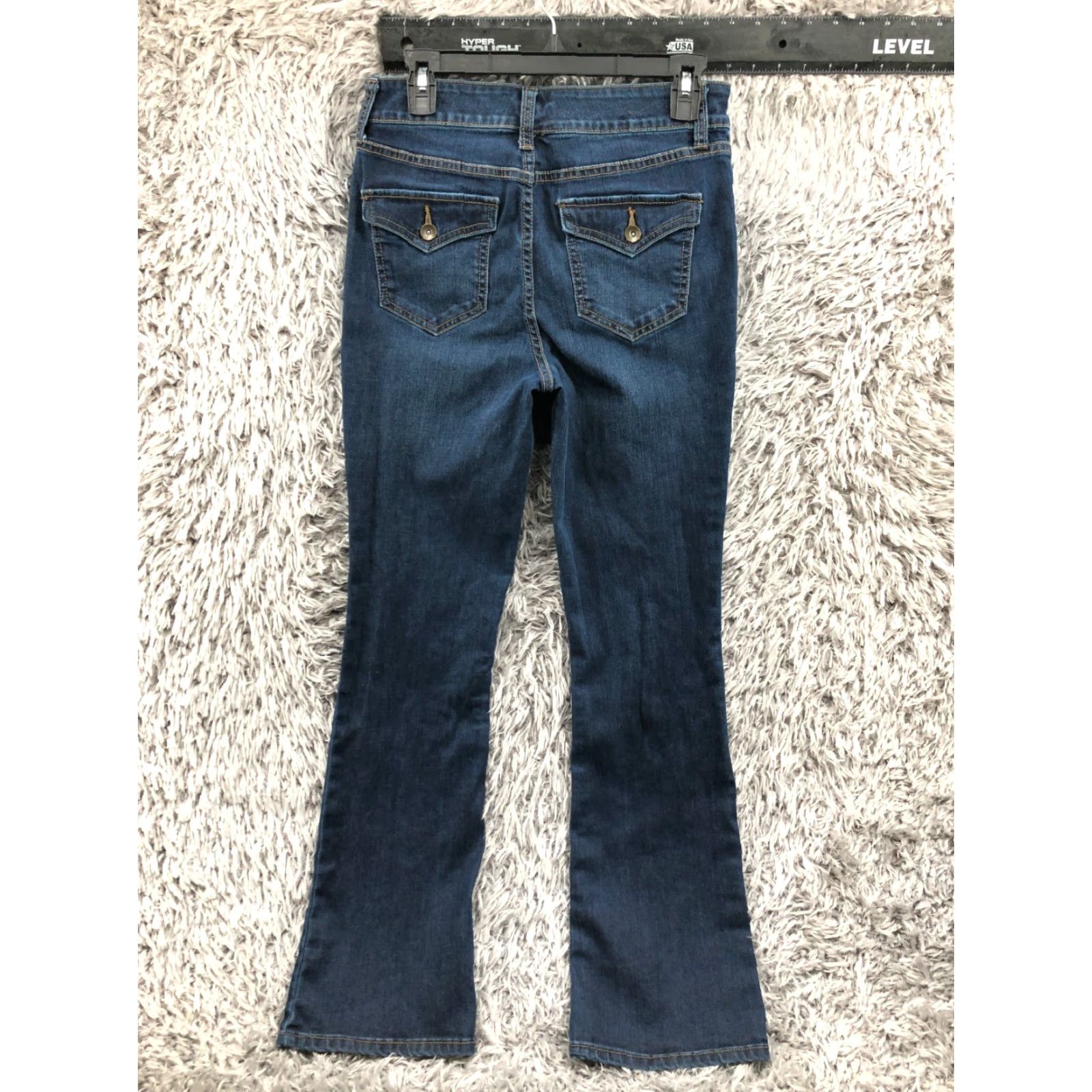 Vintage St John's Bay Jeans Bootcut Size 6 Womens Dark Blue Wash Regular 28" Waist 32" Inseam Blue Womens Jeans Bootcut Size 28" / US 6 / IT 42 - 5 Thumbnail
