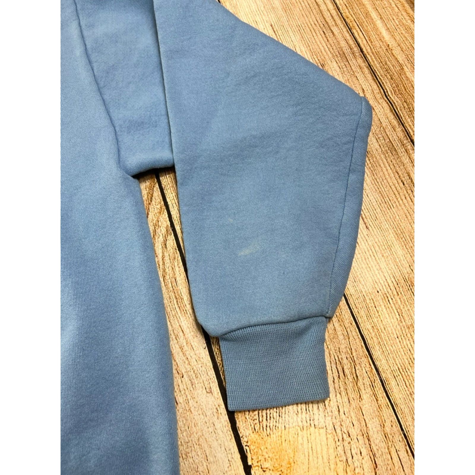 Jerzees VINTAGE Jerzees West Longhorns Blue Hoodie Sweatshirt L Men's, 90s College University, Hooded Pockets Fleece, Pullover Size US L / EU 52-54 / 3 - 7 Thumbnail