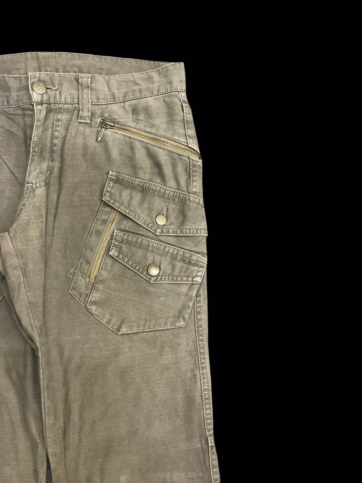 Tornado Mart 💥FLARE💥TORNADO MART Low Rise Flare Multipockets Pant F34 Size US 29 - 5 Thumbnail