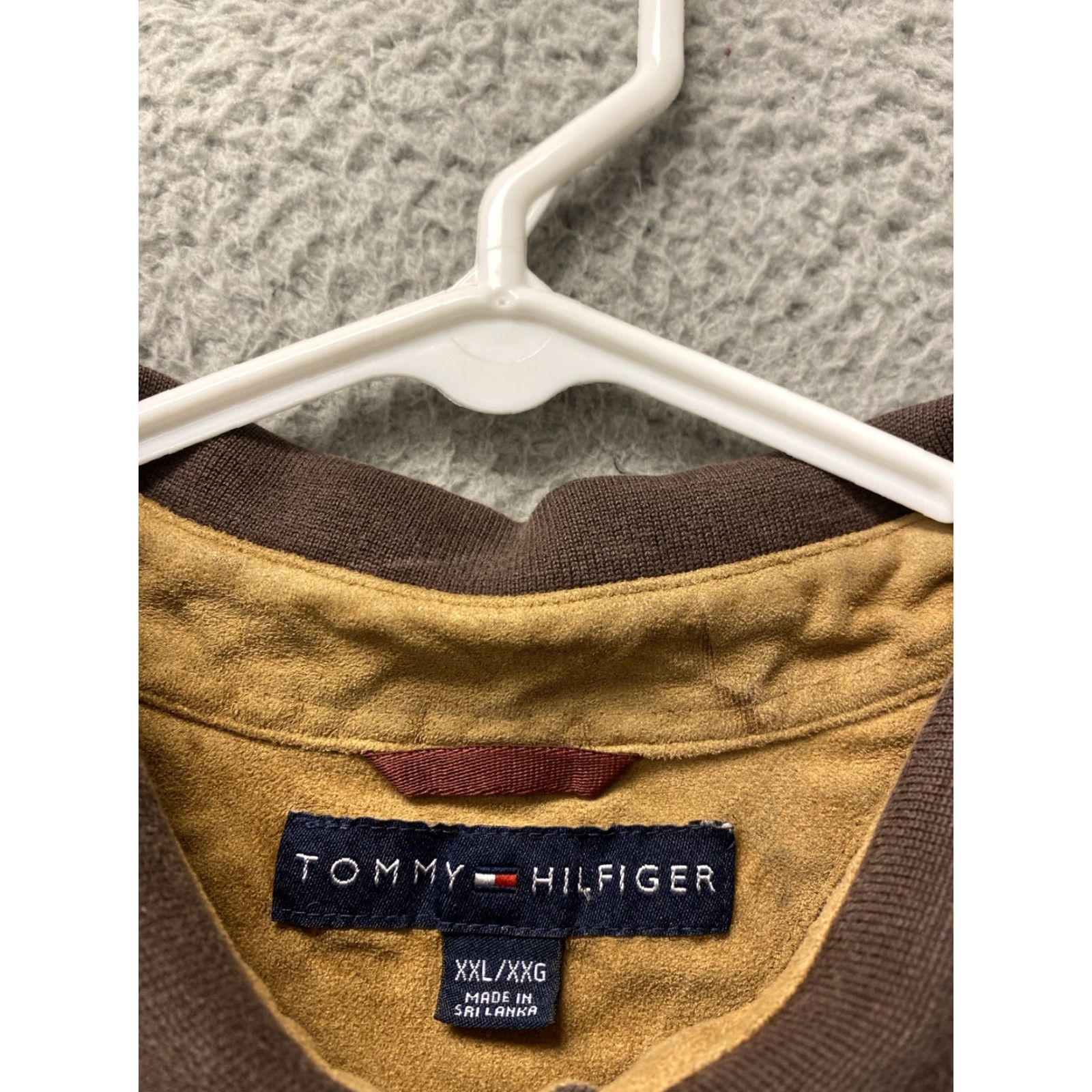 Tommy Hilfiger TOMMY HILFIGER Polo Shirt Mens 2XL Brown Striped Short Sleeve Casual Preppy Golf Size US XXL / EU 58 / 5 - 3 Thumbnail