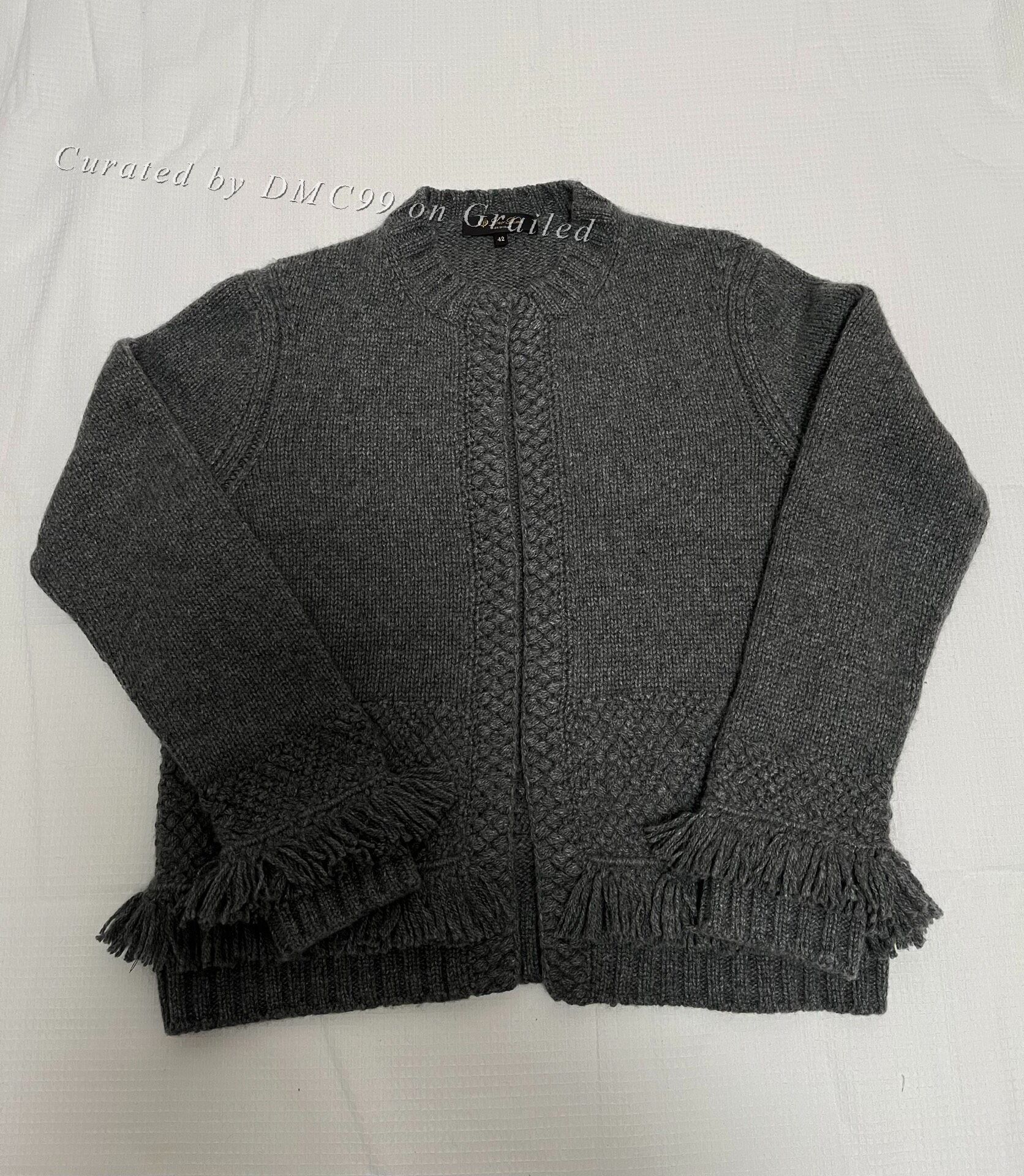 Loro Piana Loro Piana Gray Cashmere Cardigan Size M / US 6-8 / IT 42-44 - 1 Thumbnail