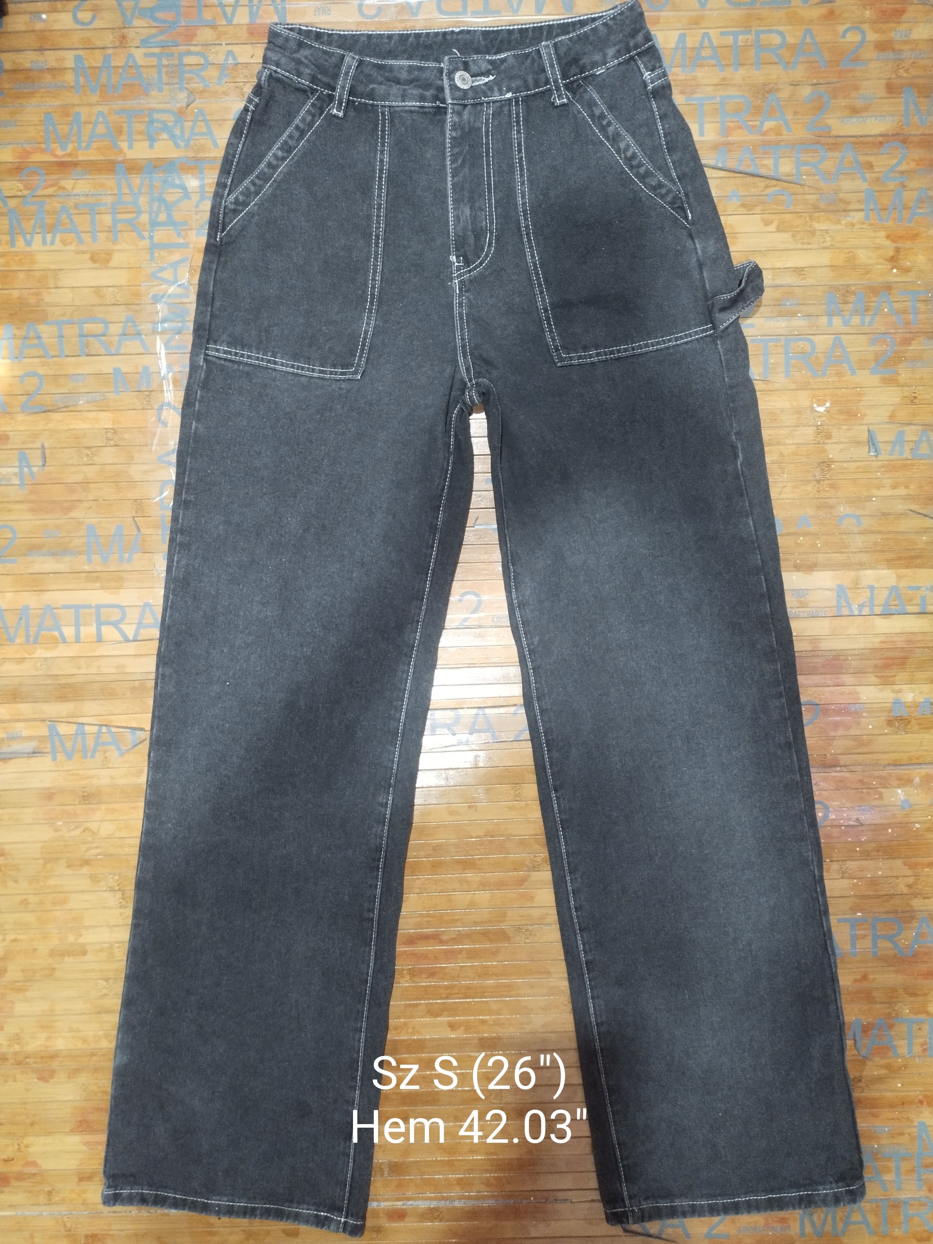 Jean × Shein Jeans SHEIN Baagy / Carpenter Style Sz S (26") Size 26" / US 2 / IT 38 - 1 Thumbnail