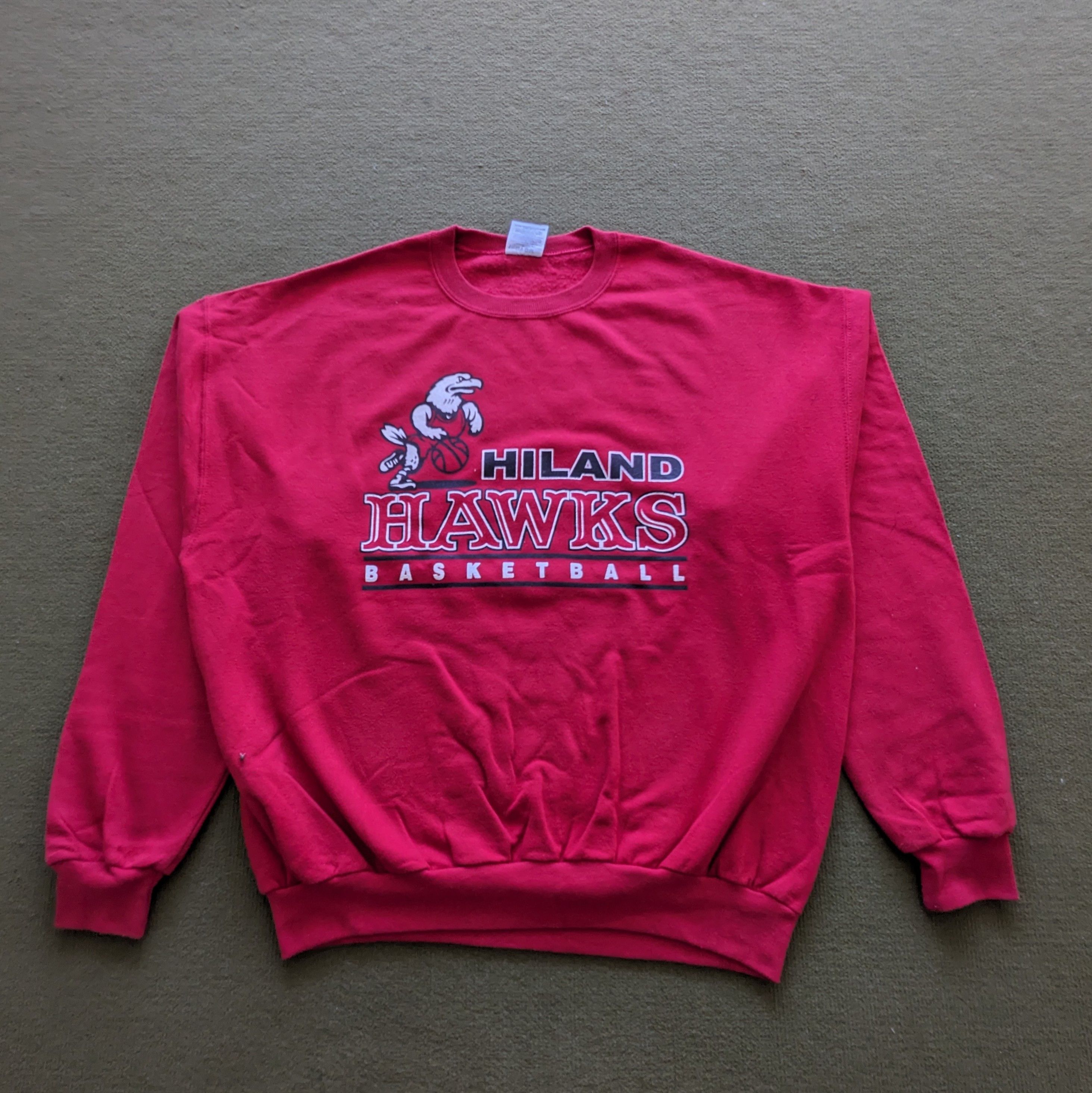 NBA Vintage HILAND HAWKS Basketball Team Sweatshirt Size US XL / EU 56 / 4 - 1 Thumbnail